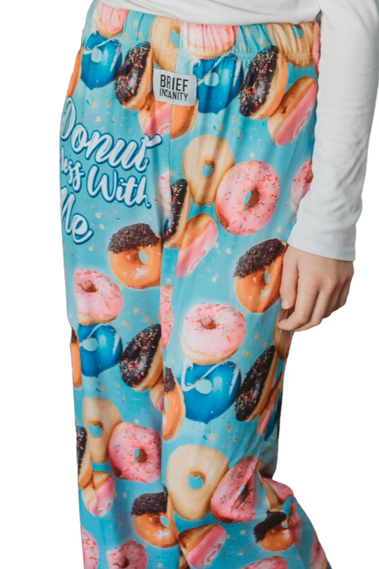 Donut Mess With Me pajama lounge pants