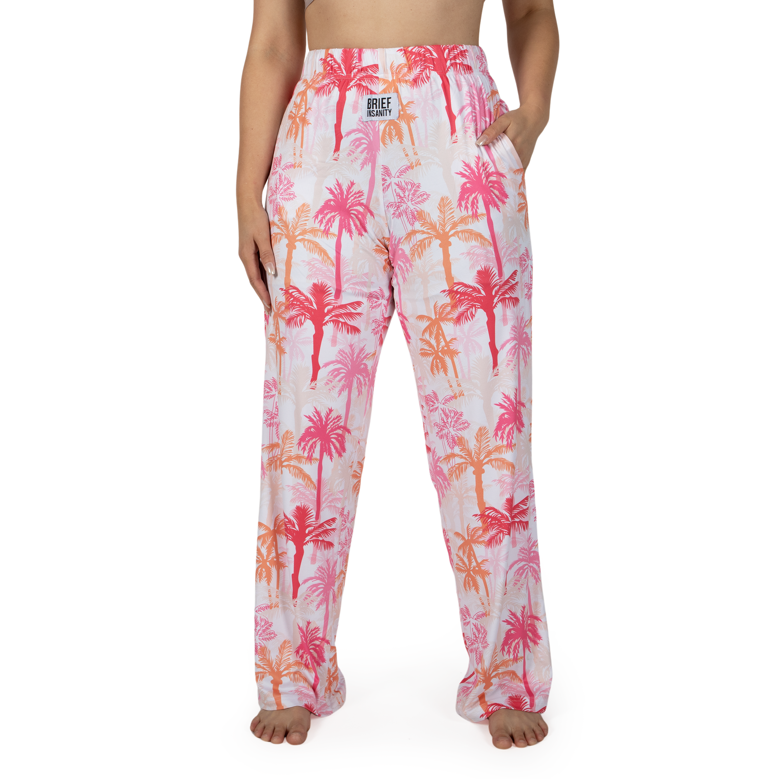 Pink Palm Tree Lounge Pants