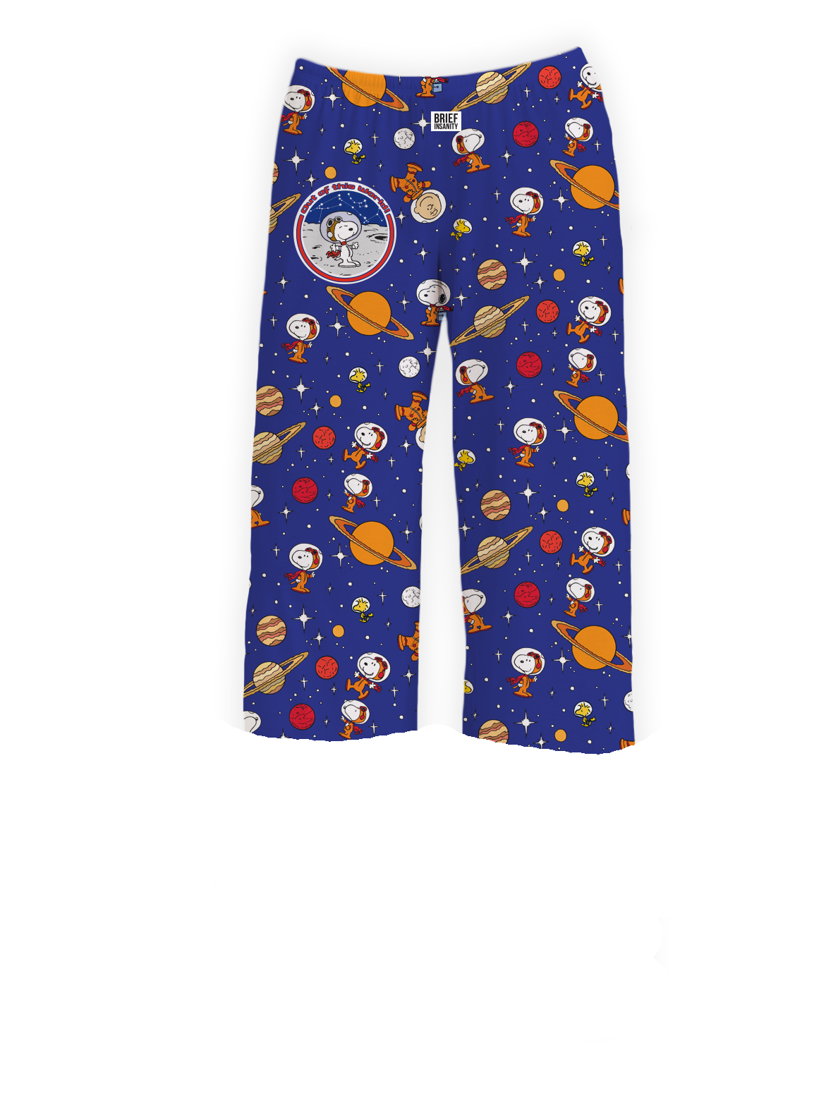 BRIEF INSANITY Snoopy Astronaut Kids Pajama Lounge Pants