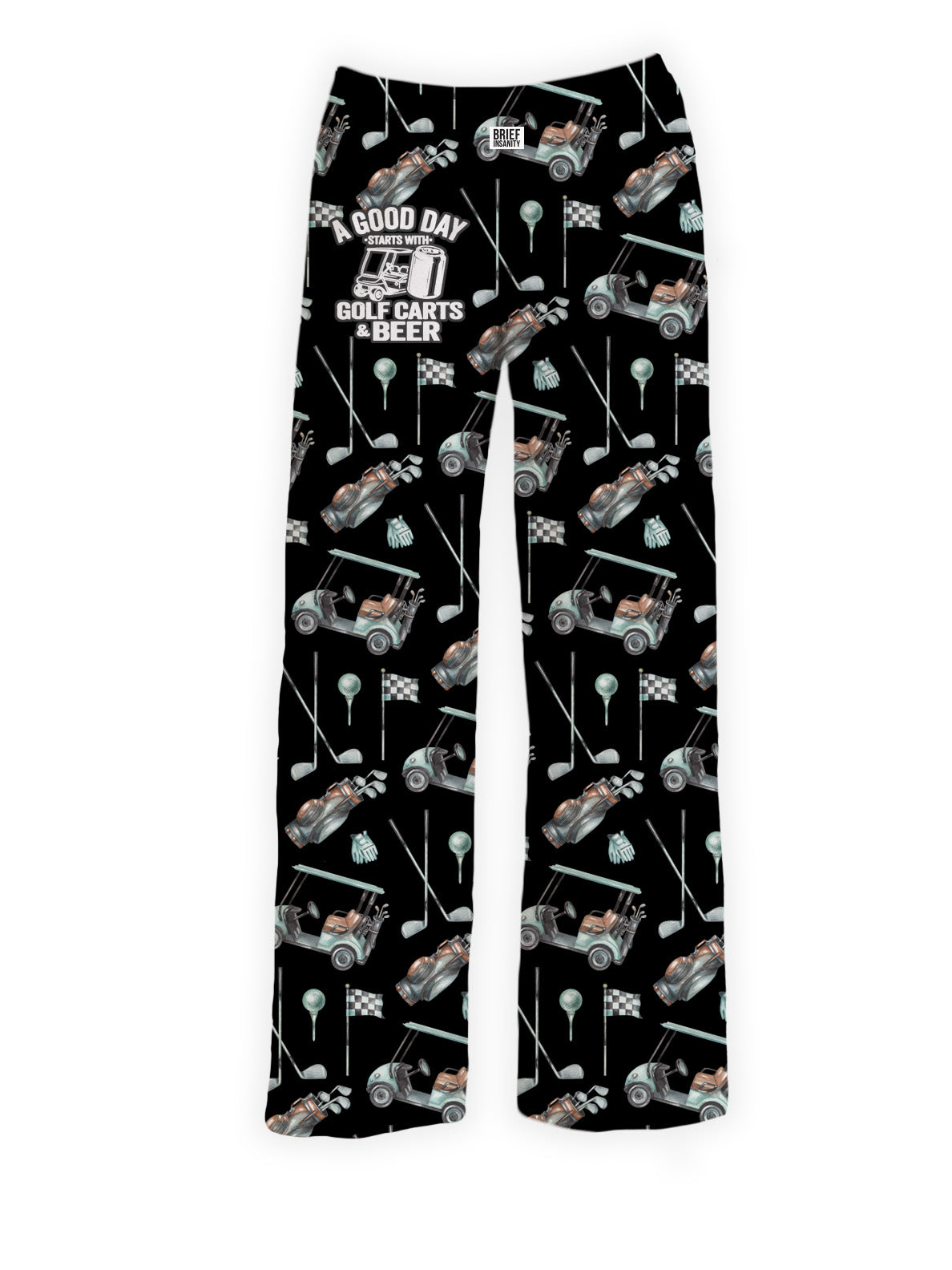 BRIEF INSANITY's Golf Carts & Beer Pajama Lounge Pants