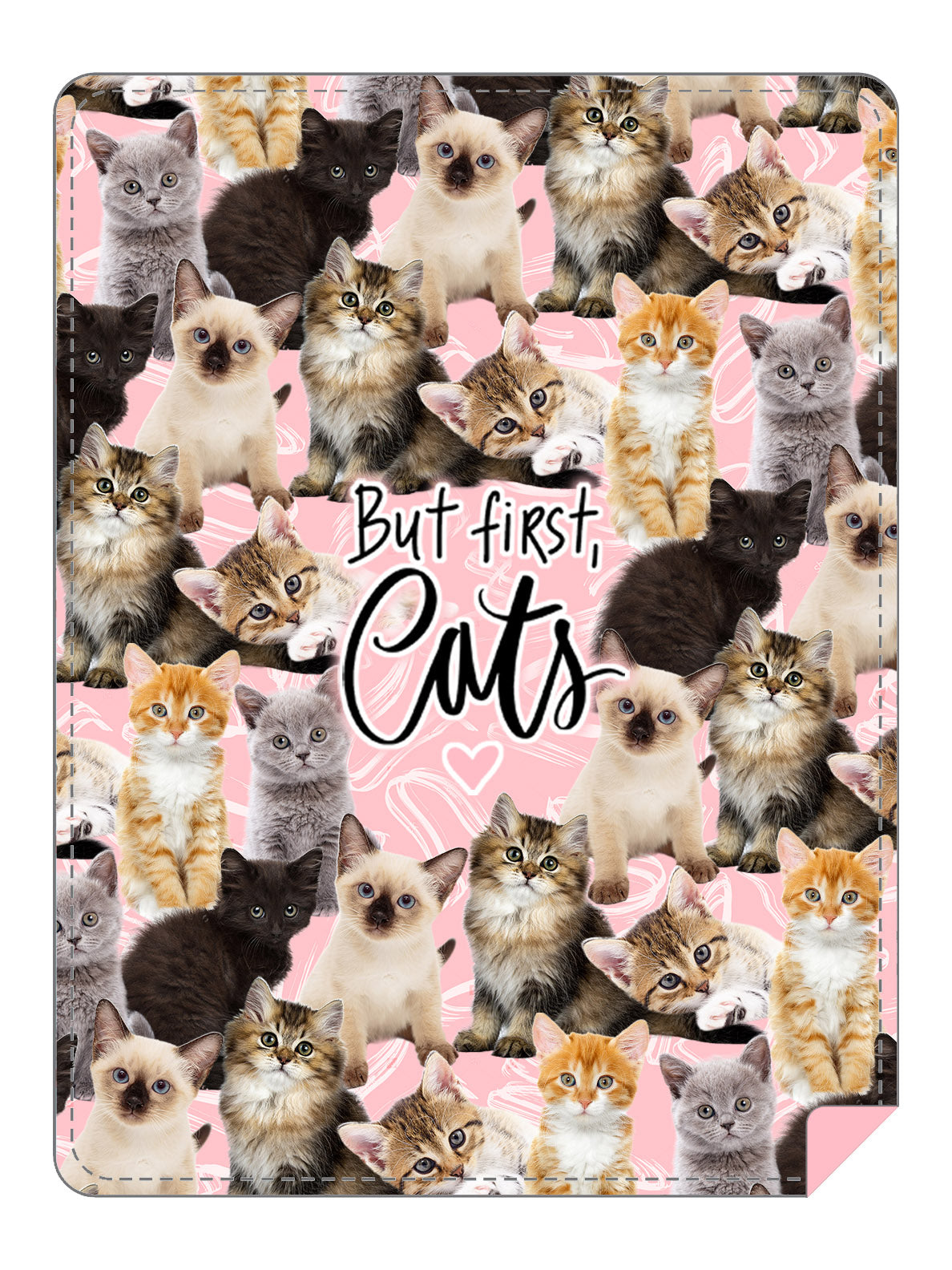 BRIEF INSANITY But First Cats Throw Blanket