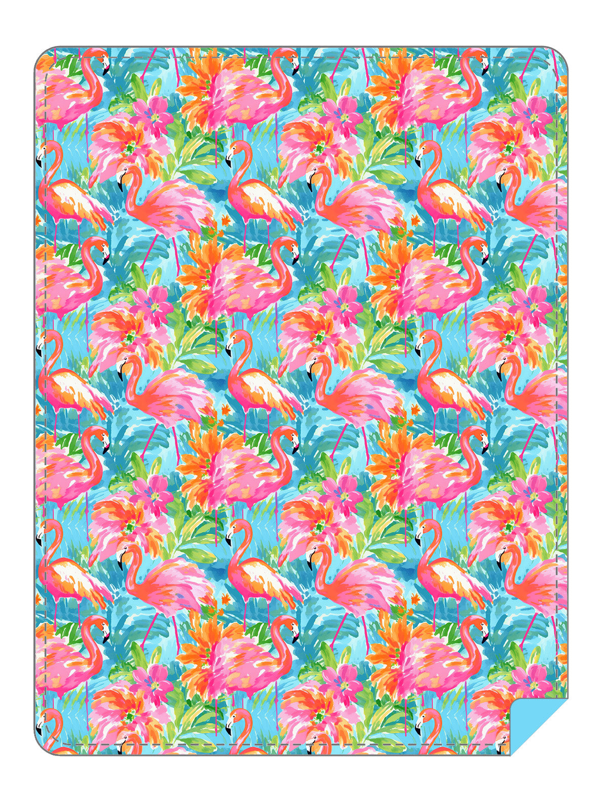 BRIEF INSANITY Flamingo Throw Blanket