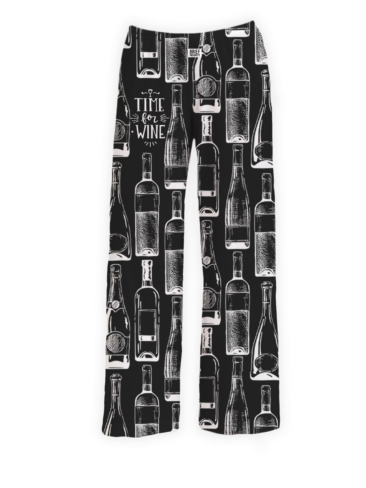 BRIEF INSANITY's Time for Wine Pajama Lounge Pants