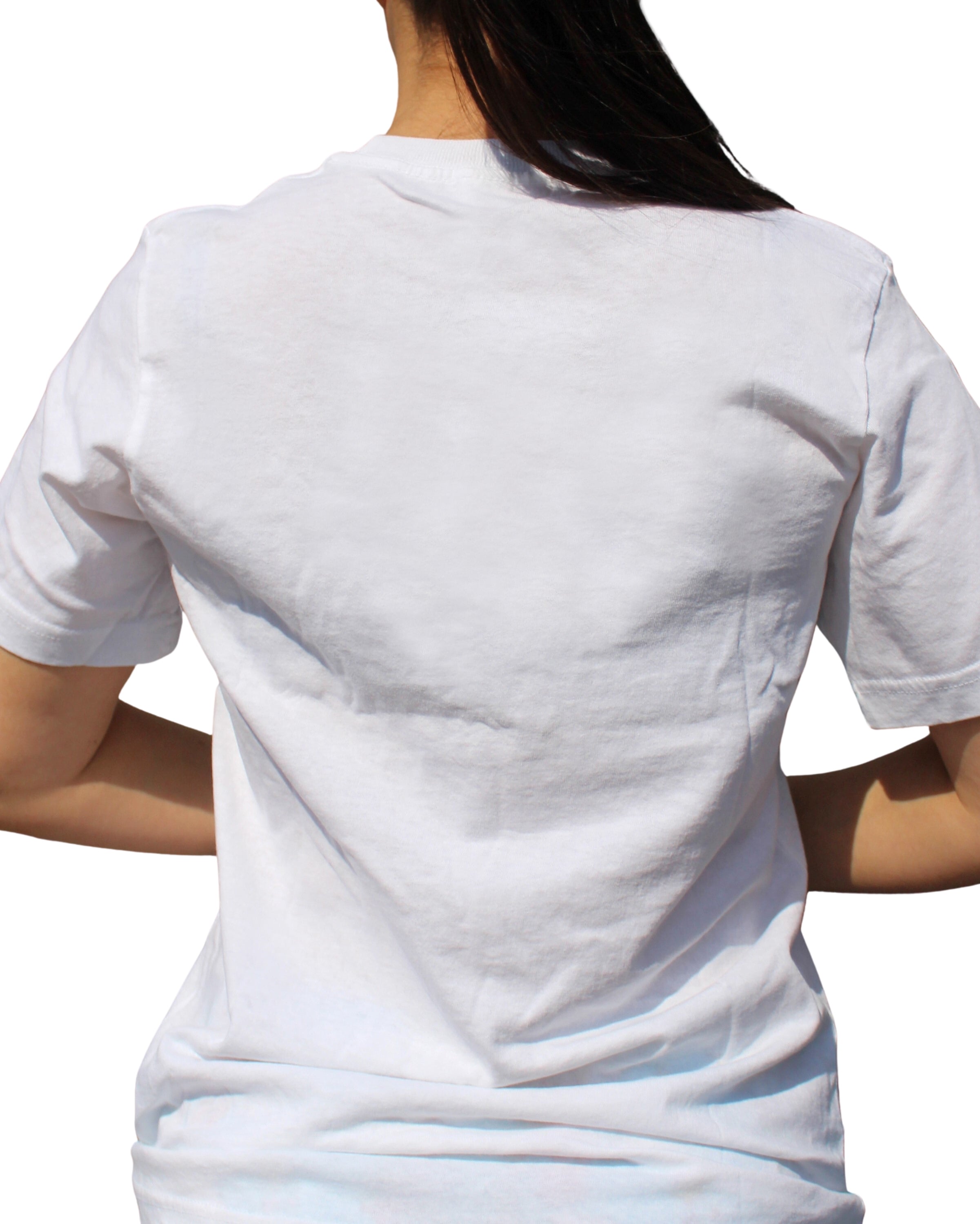 Sesame Street shirt on model back view