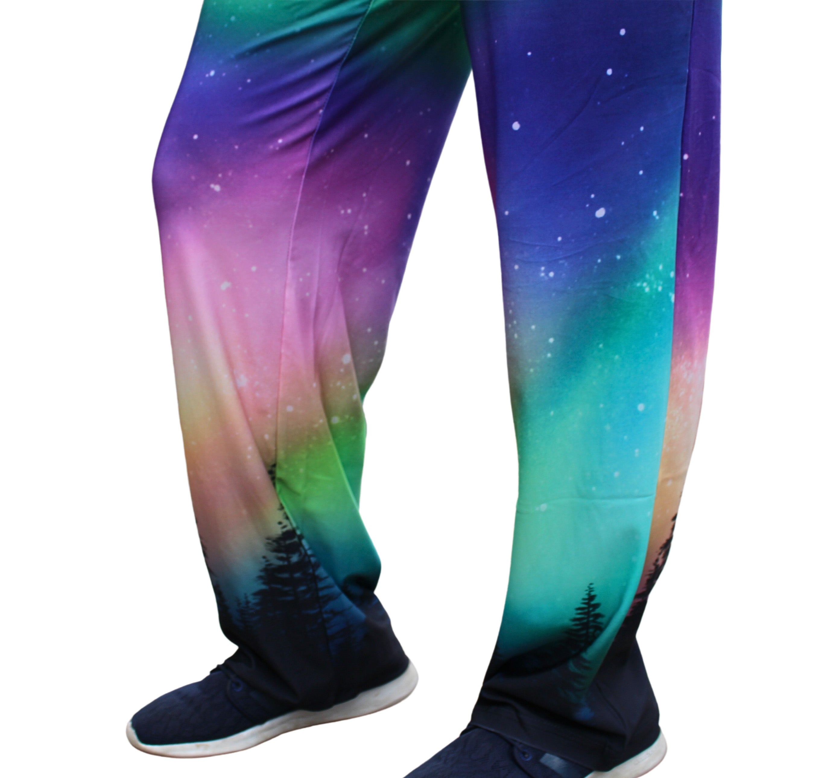 Bottom of BRIEF INSANITY Northern Lights Pajama Lounge Pants