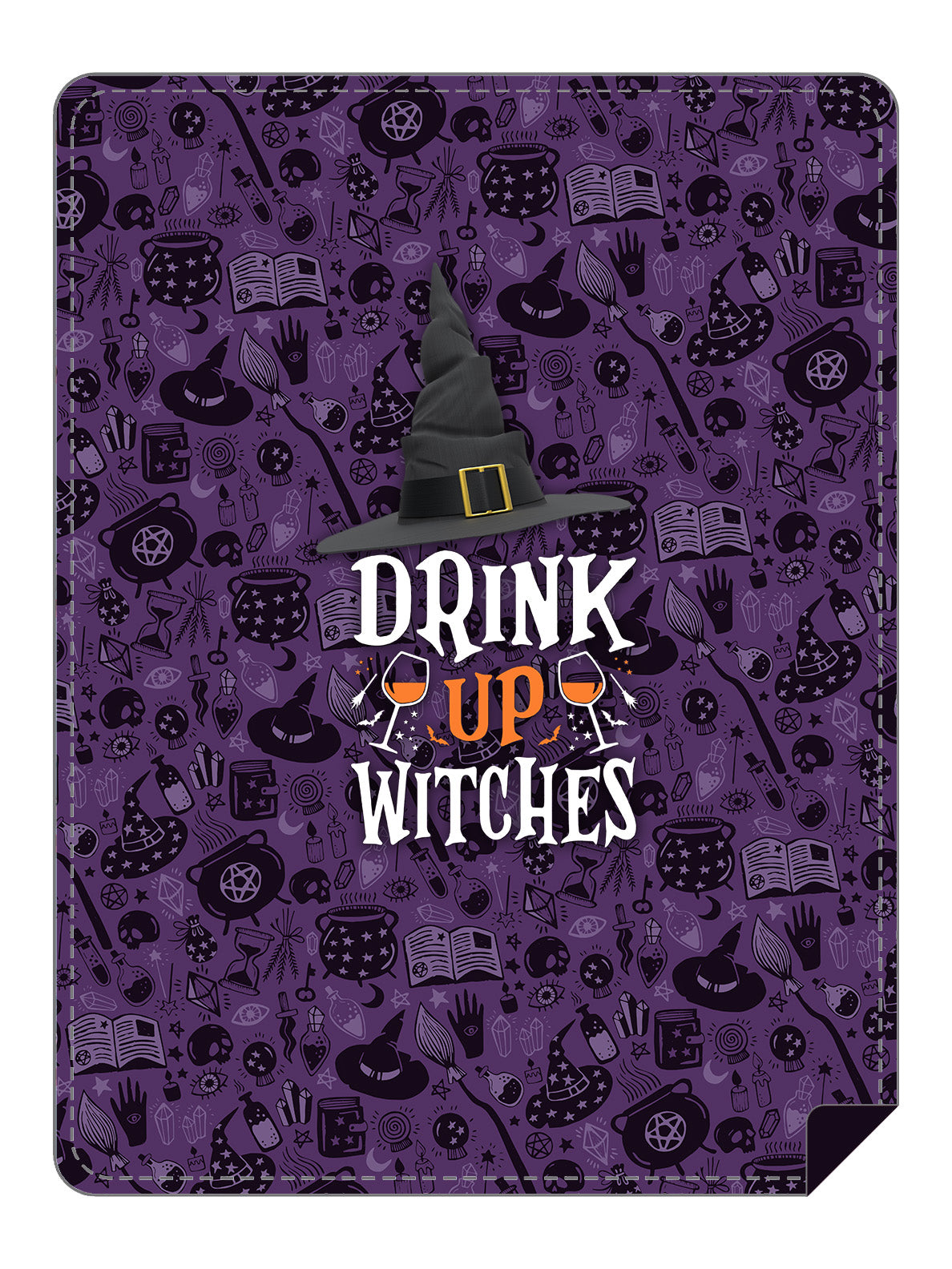 Drink Up Witches Throw Blanket