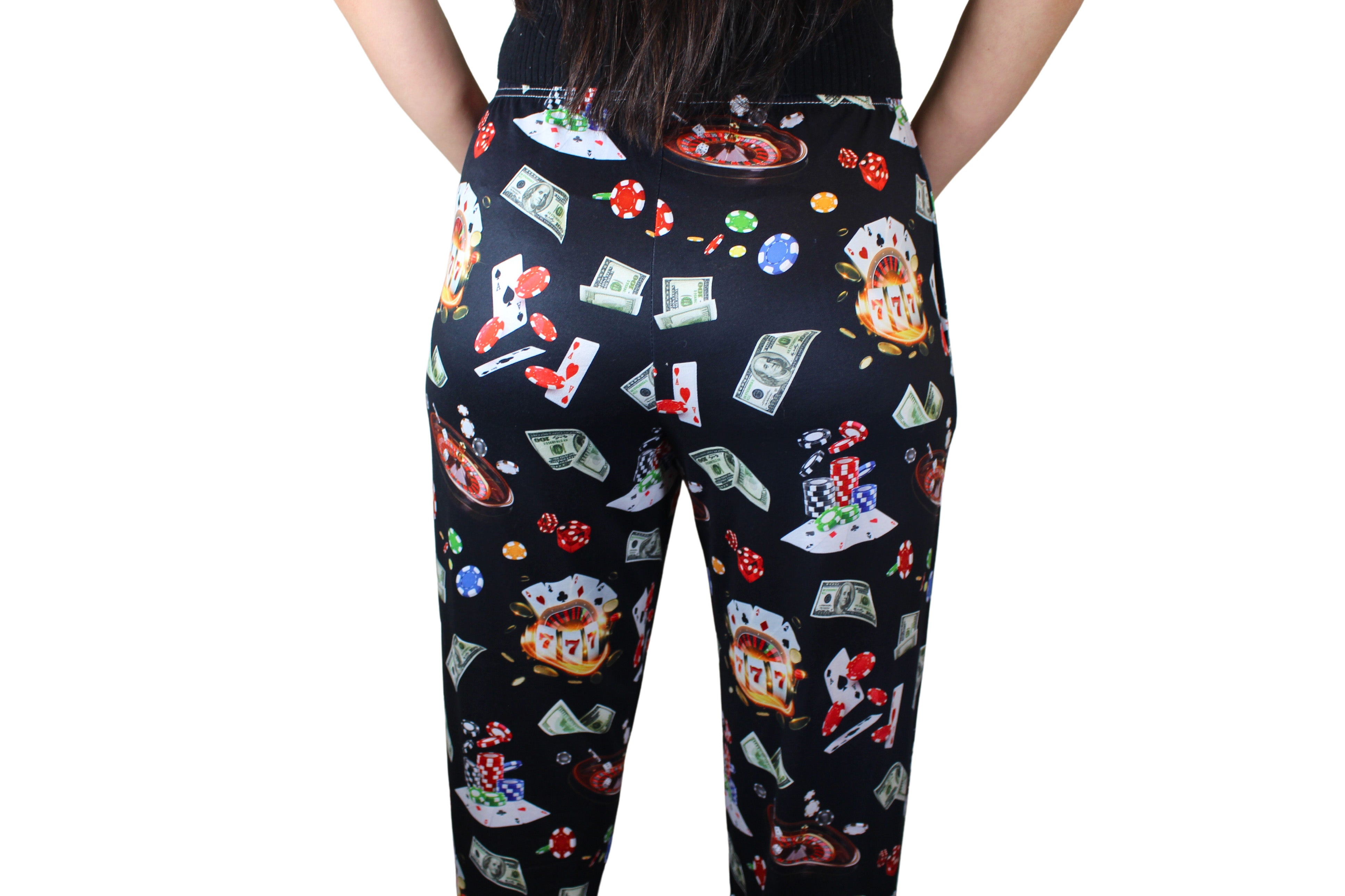I'm Feeling Lucky pants on model back view