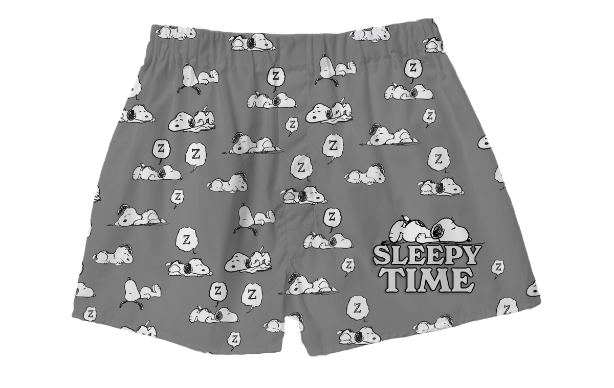 BRIEF INSANITY's Sleepy Time Snoopy Boxer Shorts