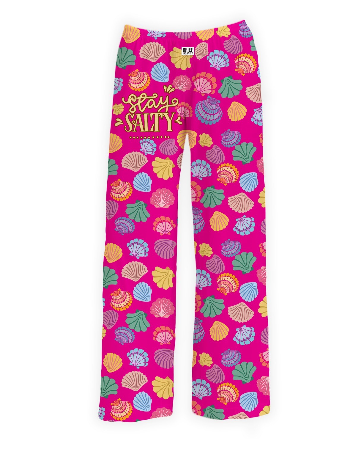 BRIEF INSANITY's Stay Salty Seashell Pajama Lounge Pants