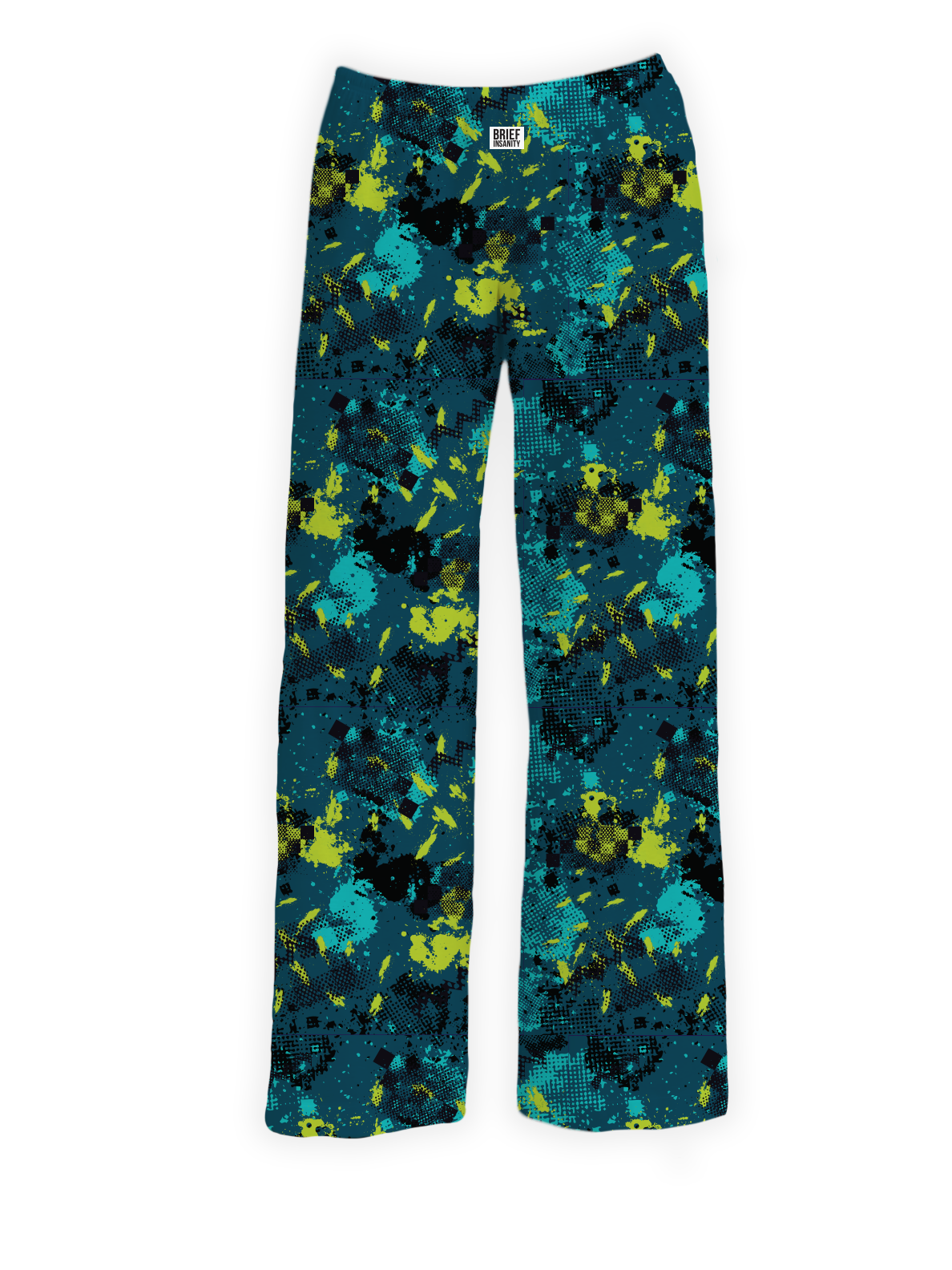 BRIEF INSANITY's Blue Graffiti Pajama Lounge Pants