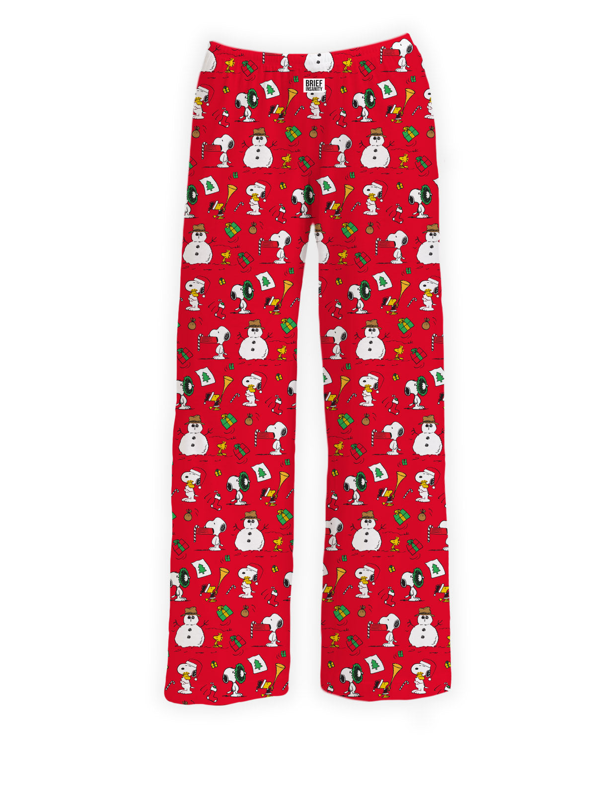 BRIEF INSANITY Snoopy Red Christmas Lounge Pants