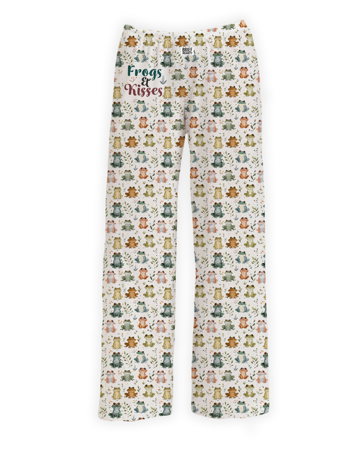BRIEF INSANITY's Frogs & Kisses Pajama Lounge Pants