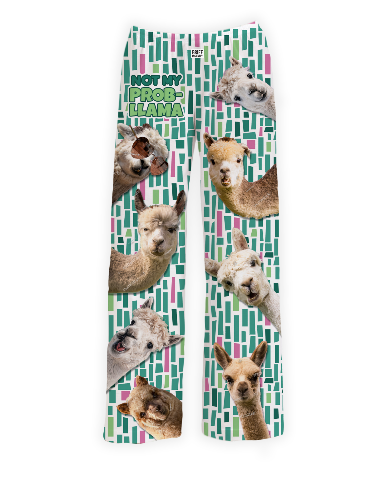BRIEF INSANITY's Not My Prob-Llama Pajama Pants
