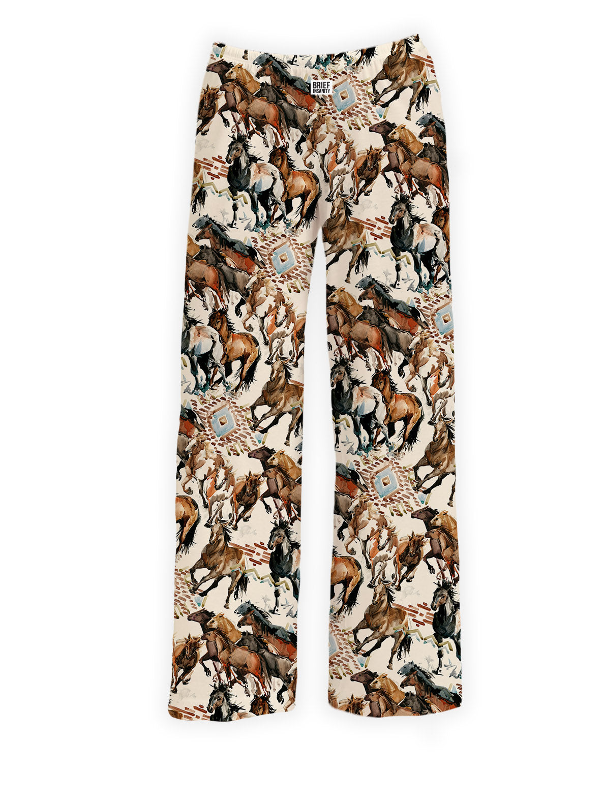 BRIEF INSANITY's Rustic Horse Pajama Lounge Pants