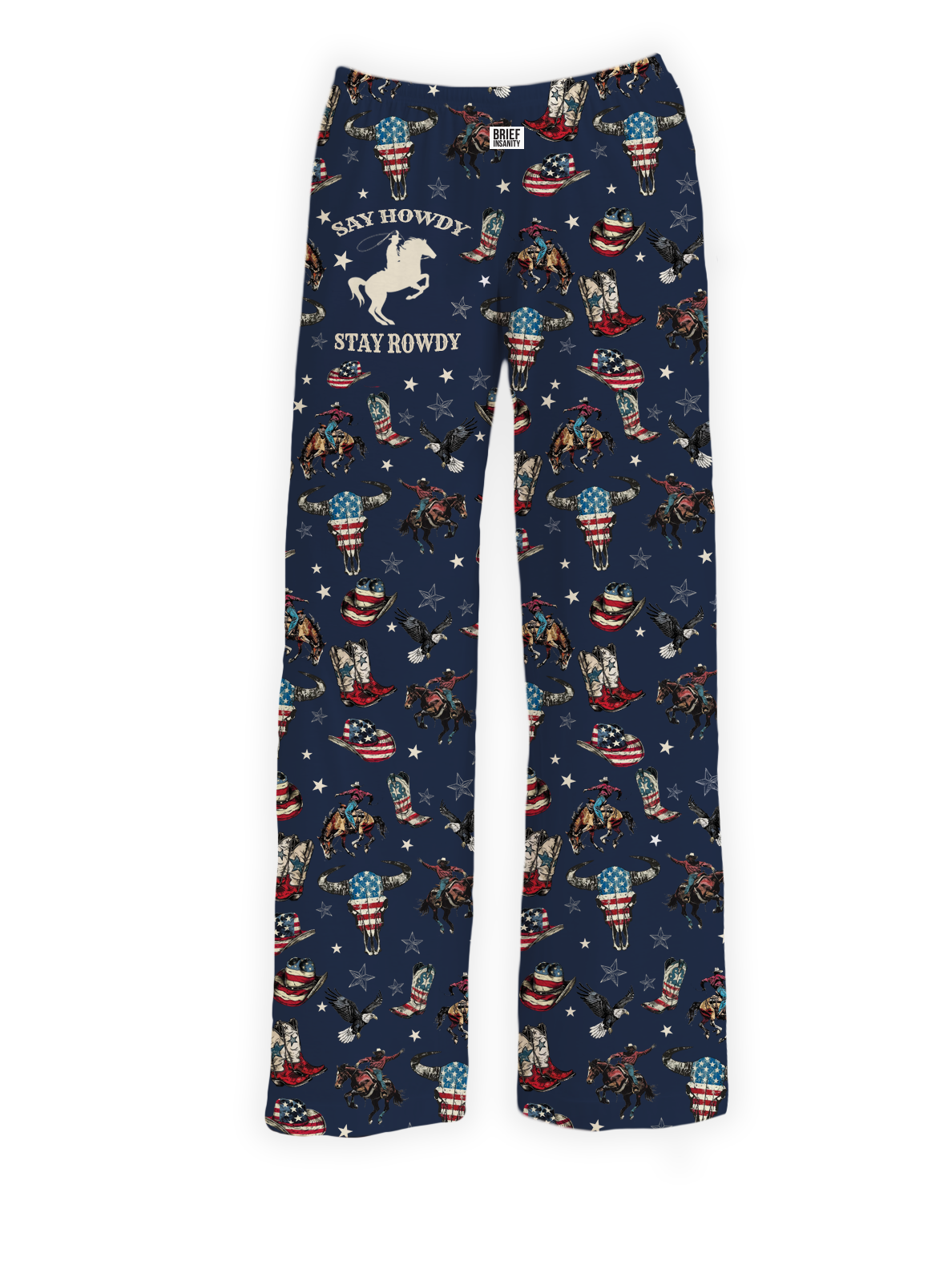 BRIEF INSANITY's Old West Cowboy Pajama Lounge Pants