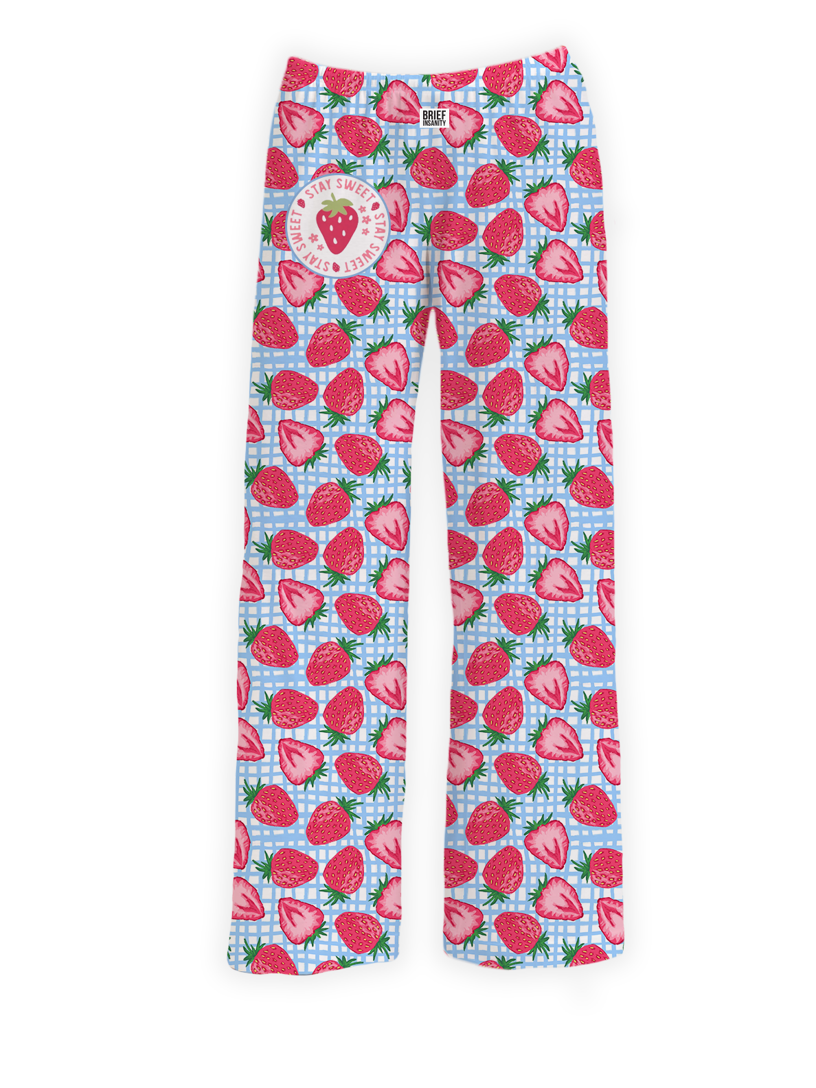 BRIEF INSANITY's Strawberry Pajama Lounge Pants