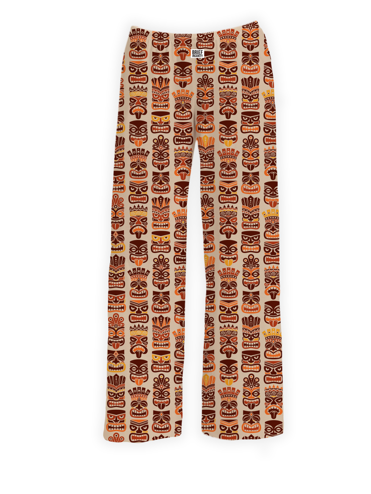 BRIEF INSANITY's Tiki Masks Pajama Lounge Pants