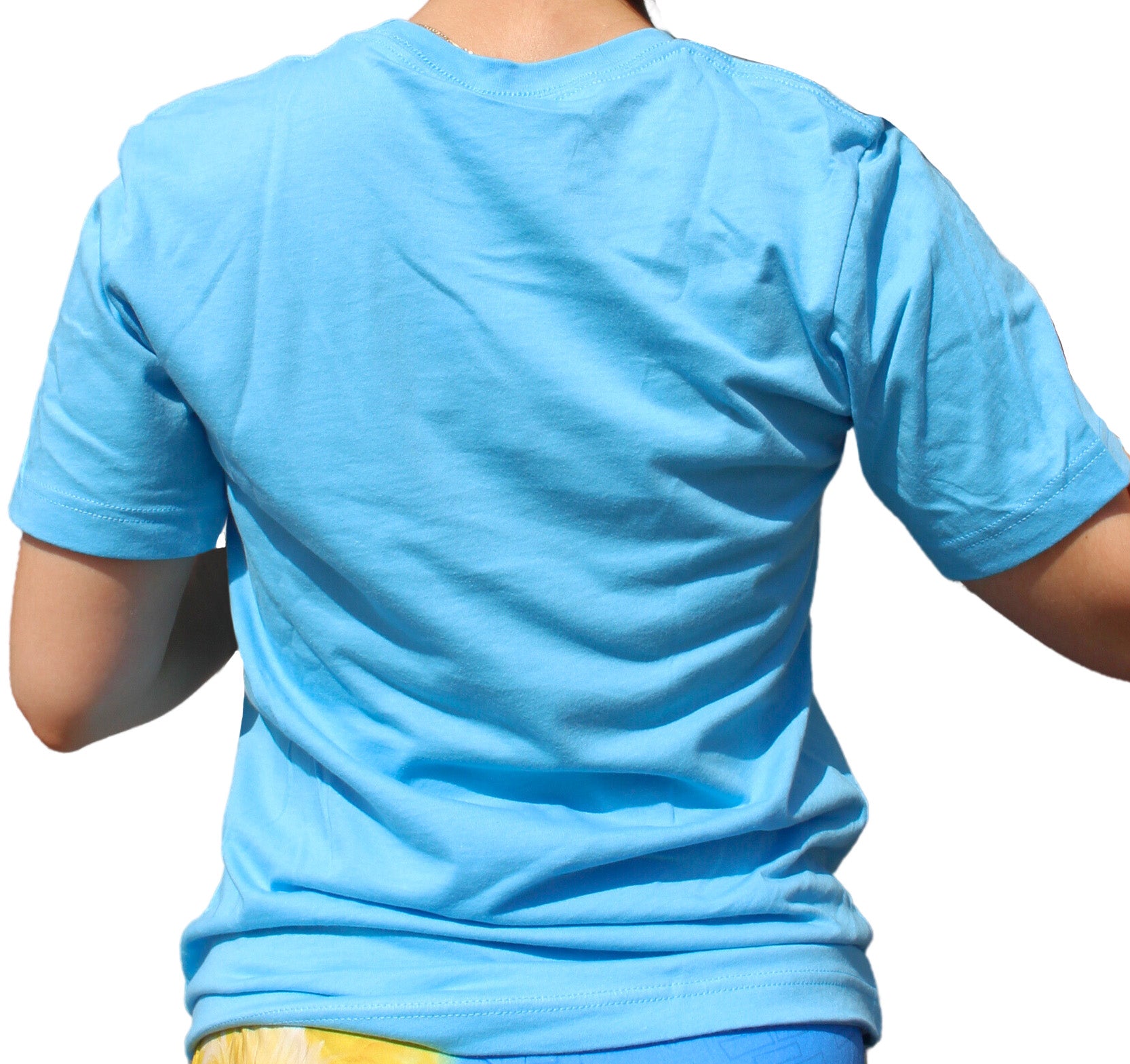 Sesame Street Cookie Monster shirt on model back view