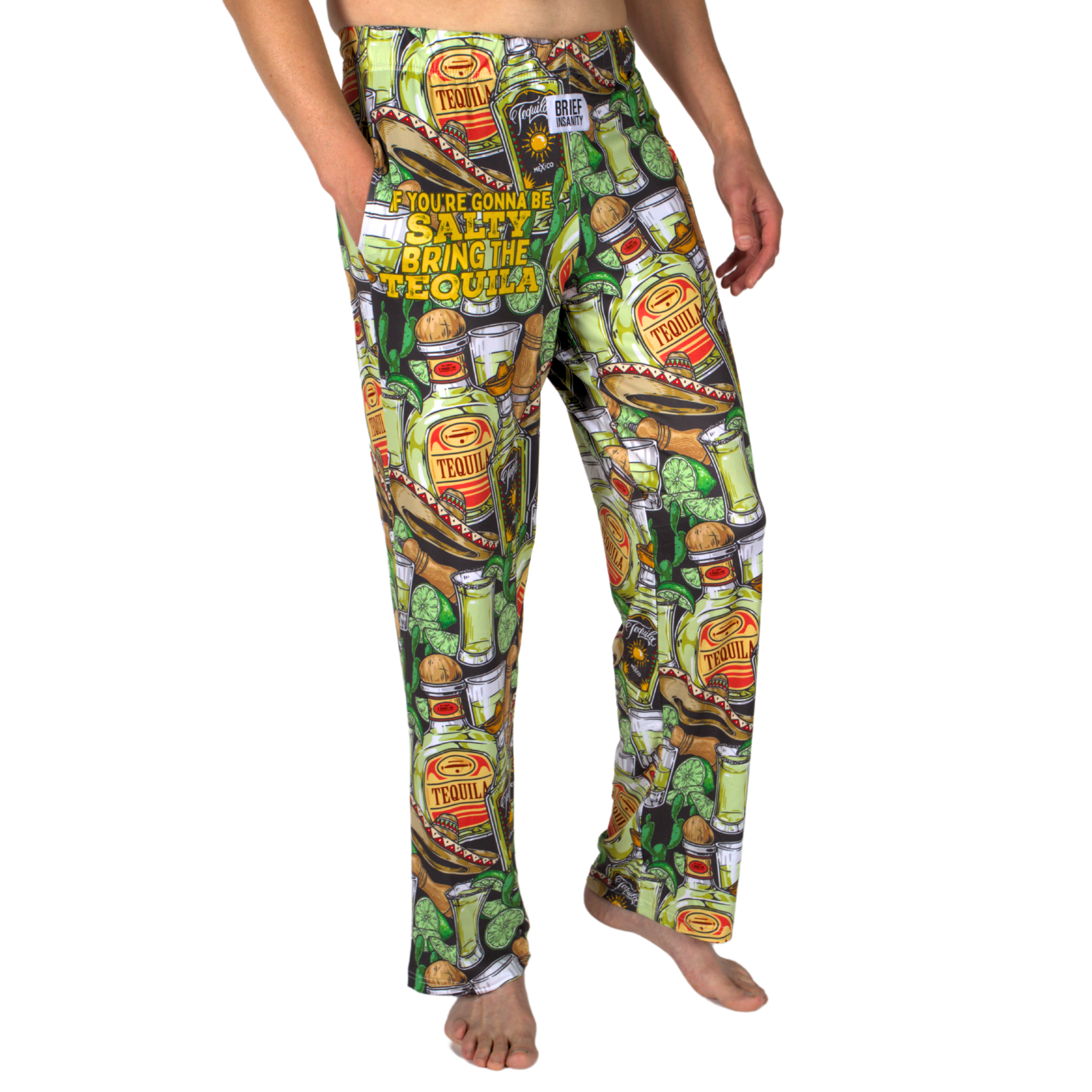 BRIEF INSANITY'S Bring the Tequila Lounge Pants Side View 1