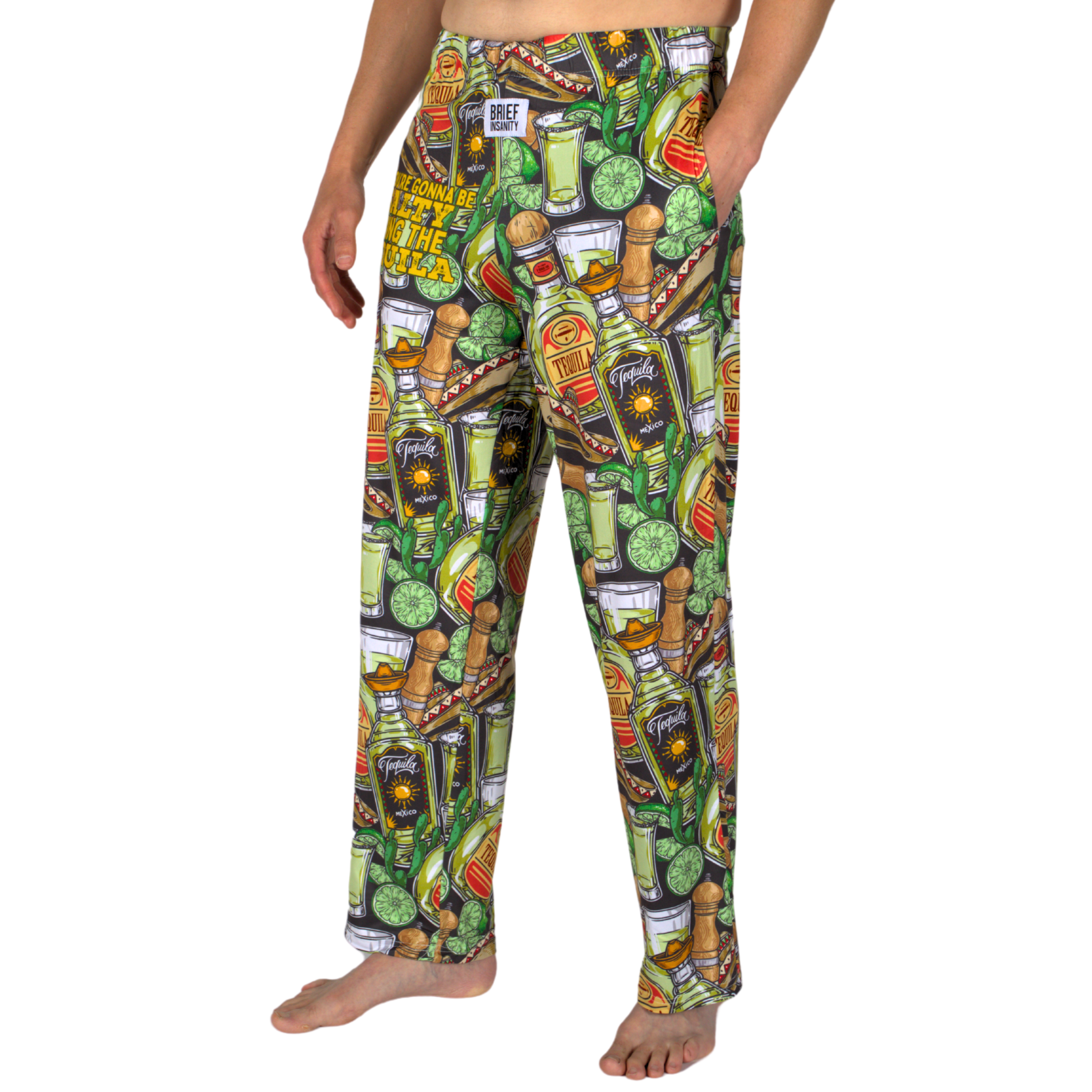 BRIEF INSANITY'S Bring the Tequila Lounge Pants Side View 2