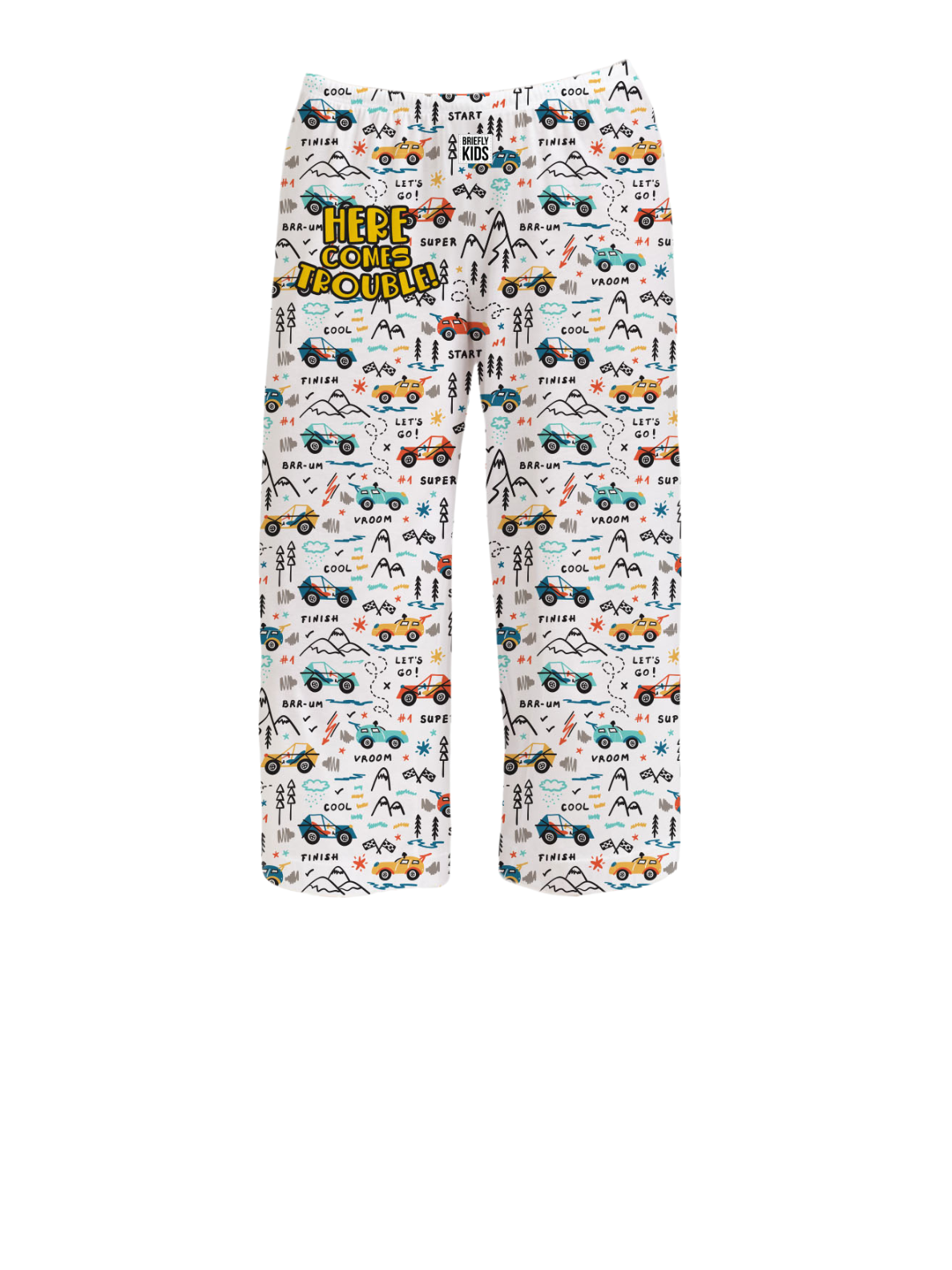 BRIEF INSANITY Briefly Kids | Here Comes Trouble Pajama Pants