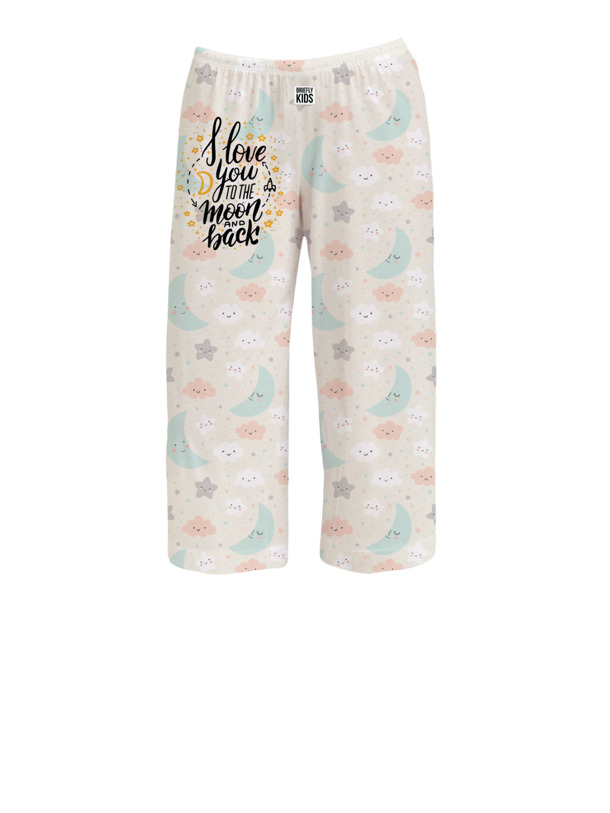 BRIEF INSANITY Briefly Kids | I Love You to the Moon and Back Pajama Pants