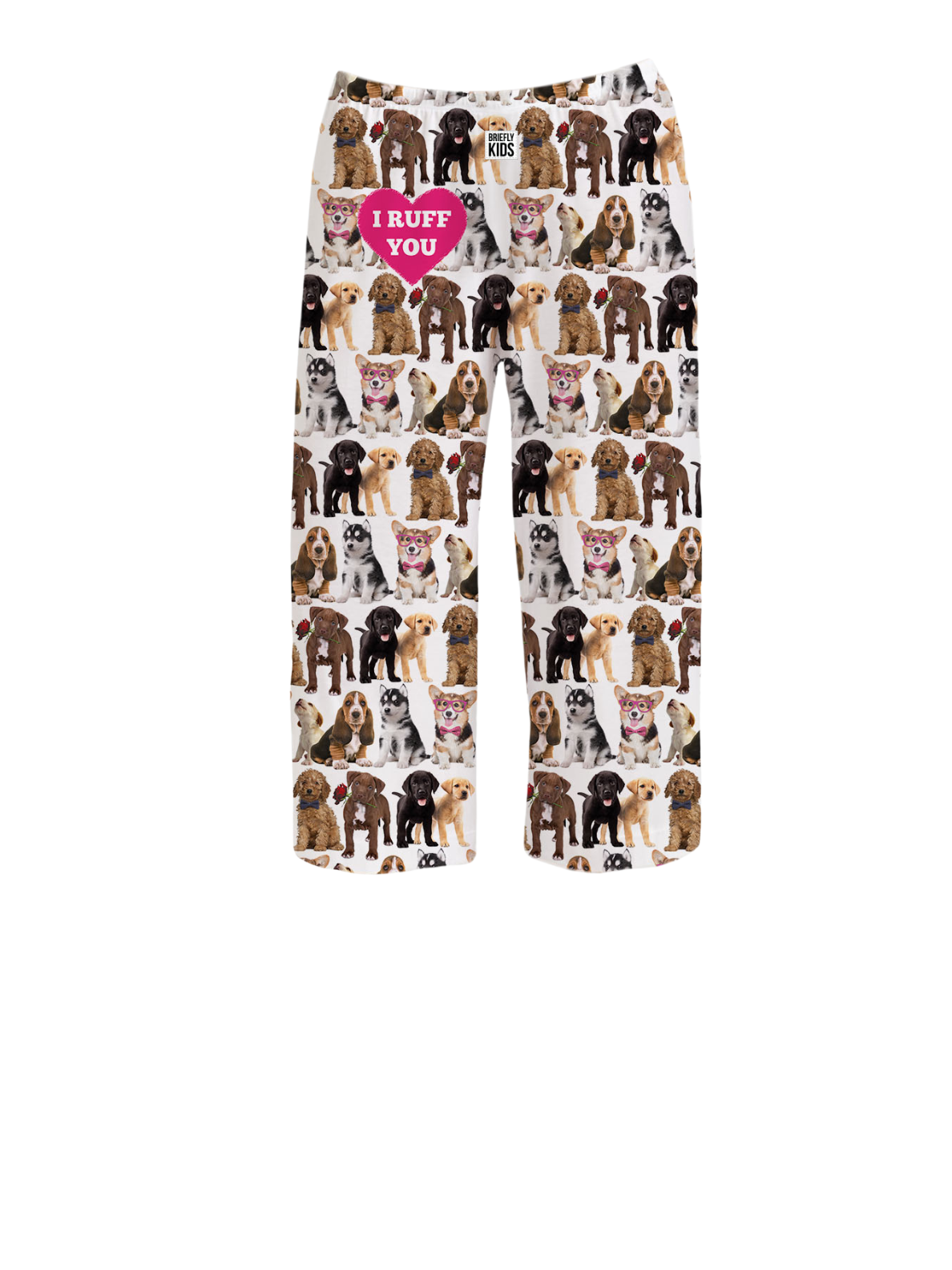 BRIEF INSANITY Briefly Kids | I Ruff You Pajama Lounge Pants