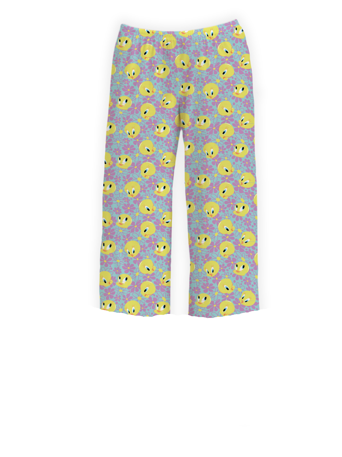 Tweety Bird kids pajama pants with colorful floral patterns and cheerful Tweety graphics – Warner Bros. Discovery