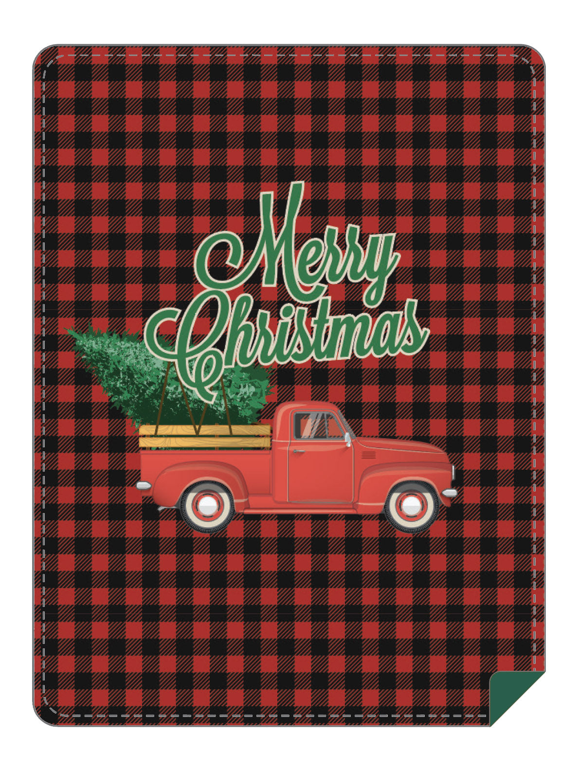 Christmas Truck Throw Blanket Brief Insanity