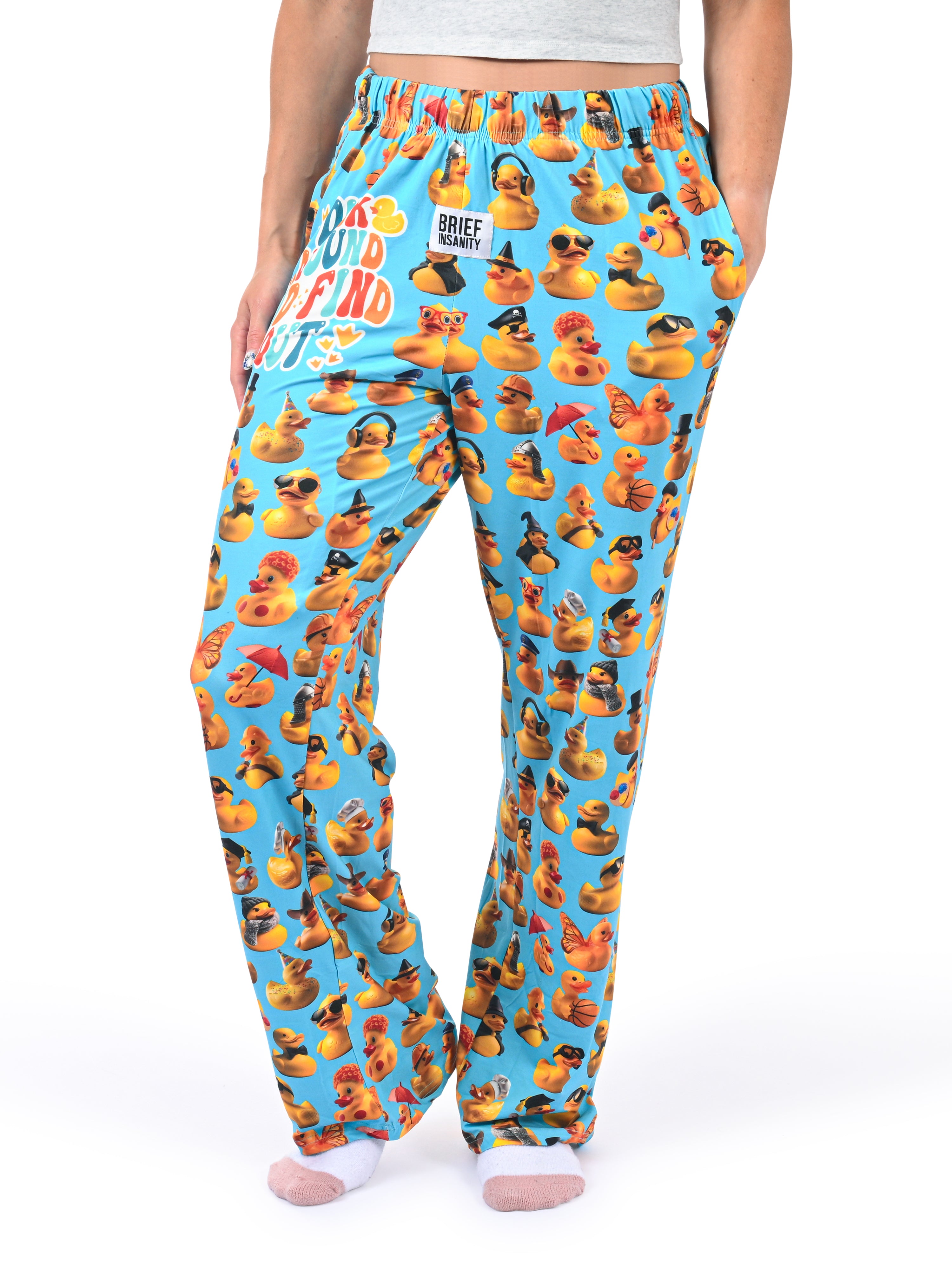 Duck Around Pajama Pants side angle view