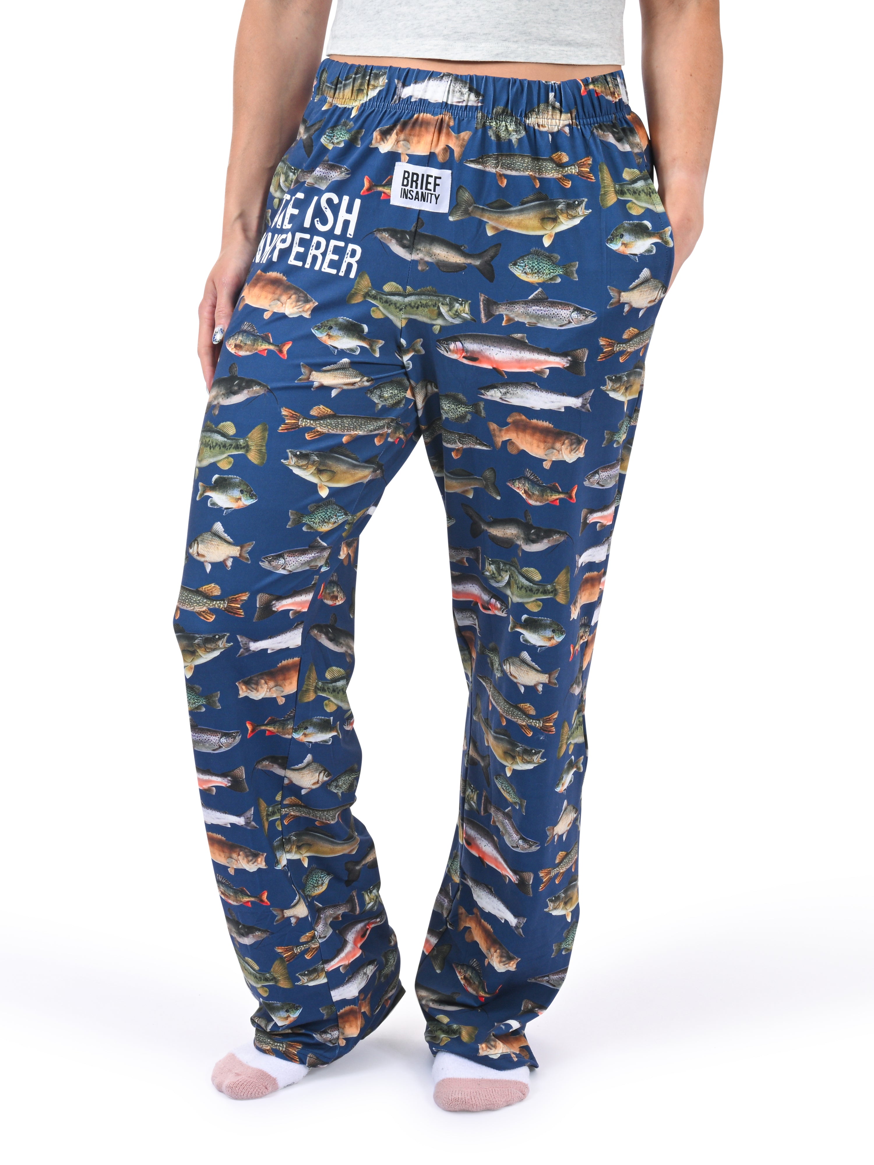 The Fish Whisperer Pajama Pants side angle view