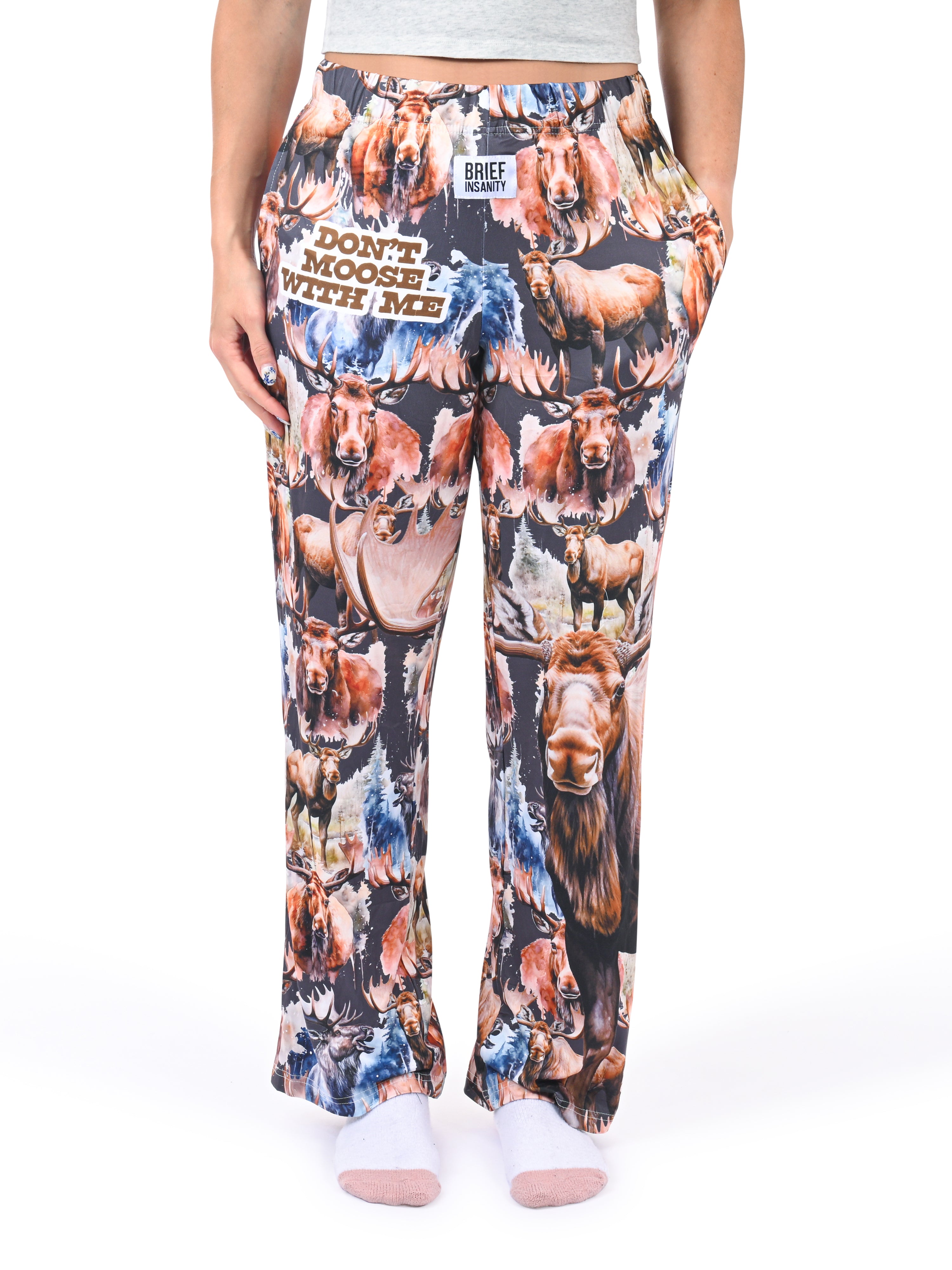 Don't Moose With Me Lounge Pants front view