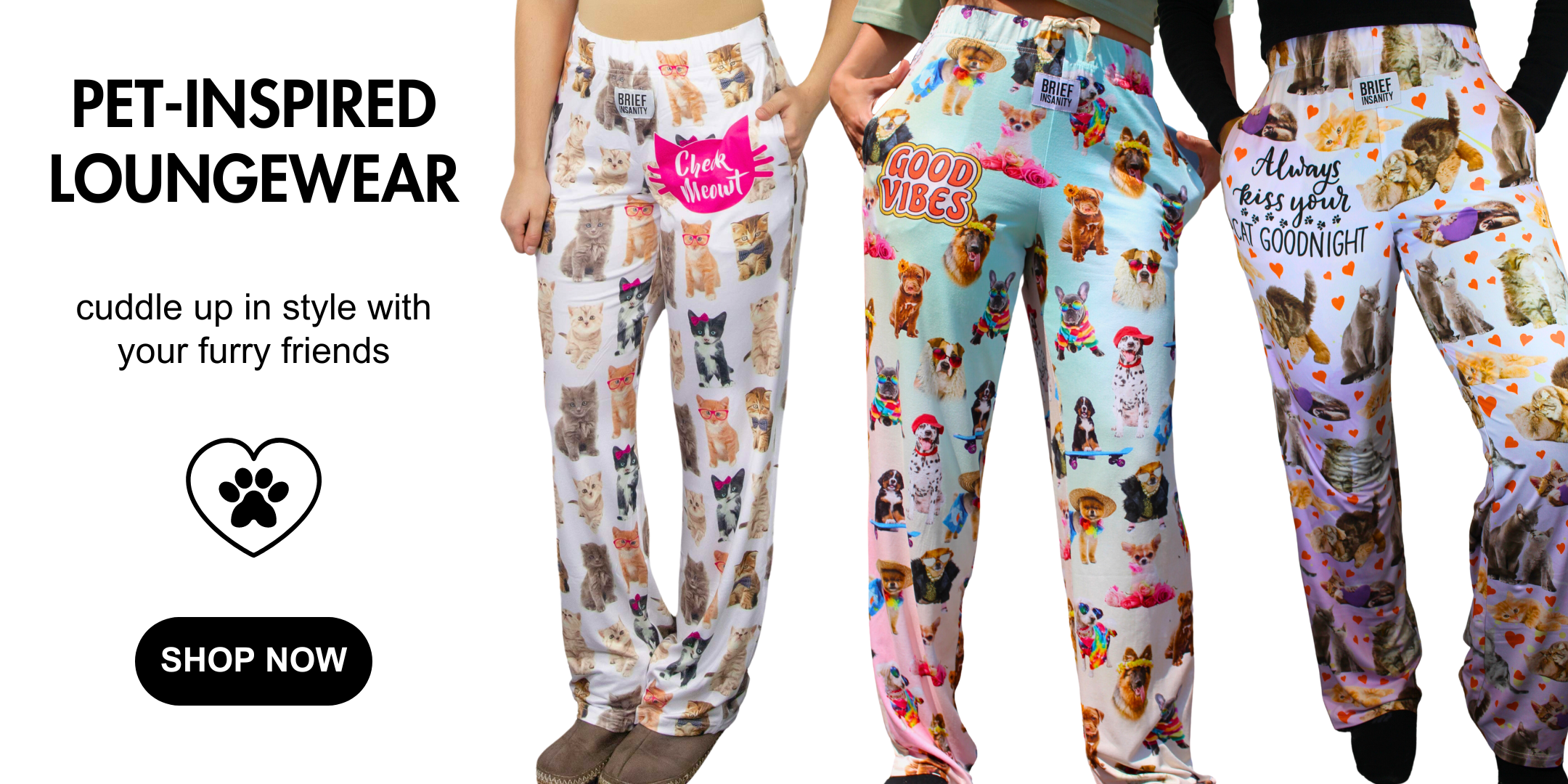 Pet-Inspired Loungewear, cuddle up in style with your furry friends, shop now