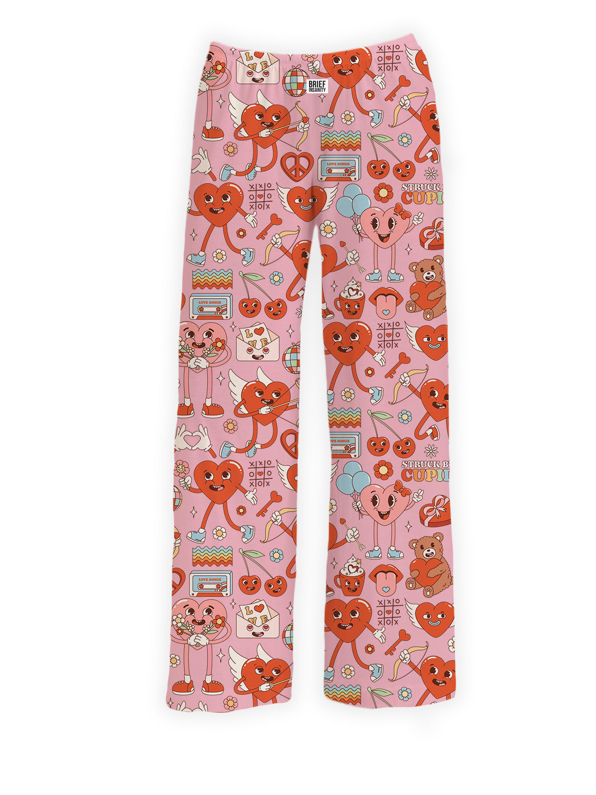 BRIEF INSANITY Groovy Valentine Pajama Lounge Pants