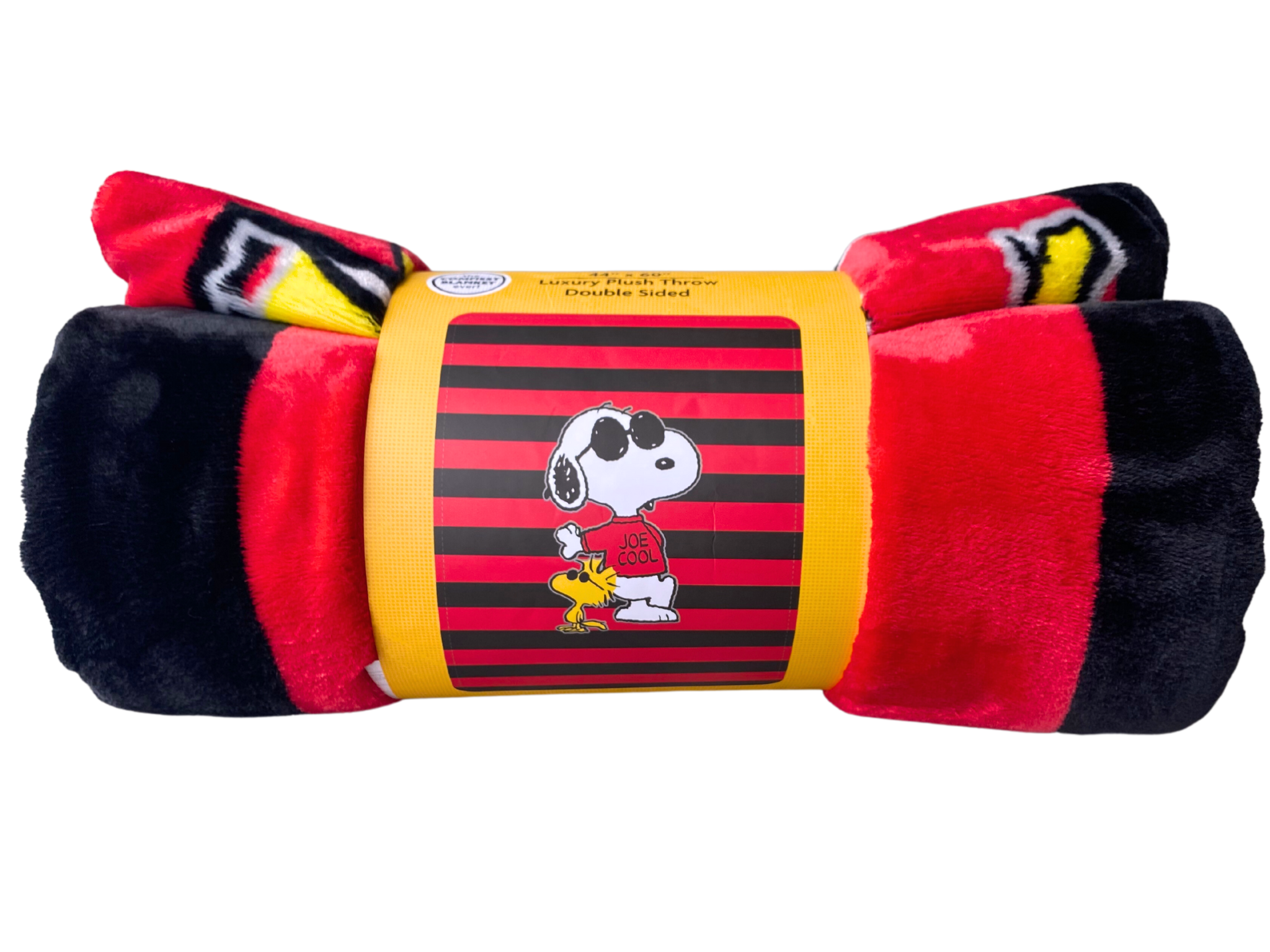 BRIEF INSANITY SNUGGLE BUTTS Snoopy Joe Cool Plush Throw Blanket