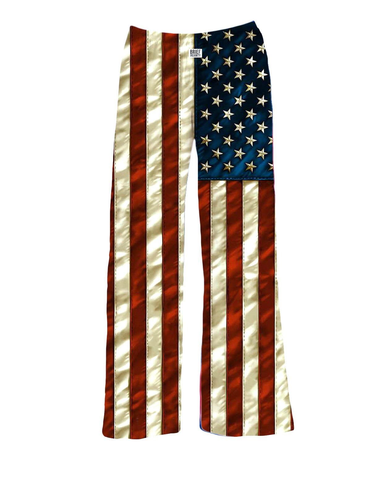 BRIEF INSANITY American Flag Pajama Lounge Pants