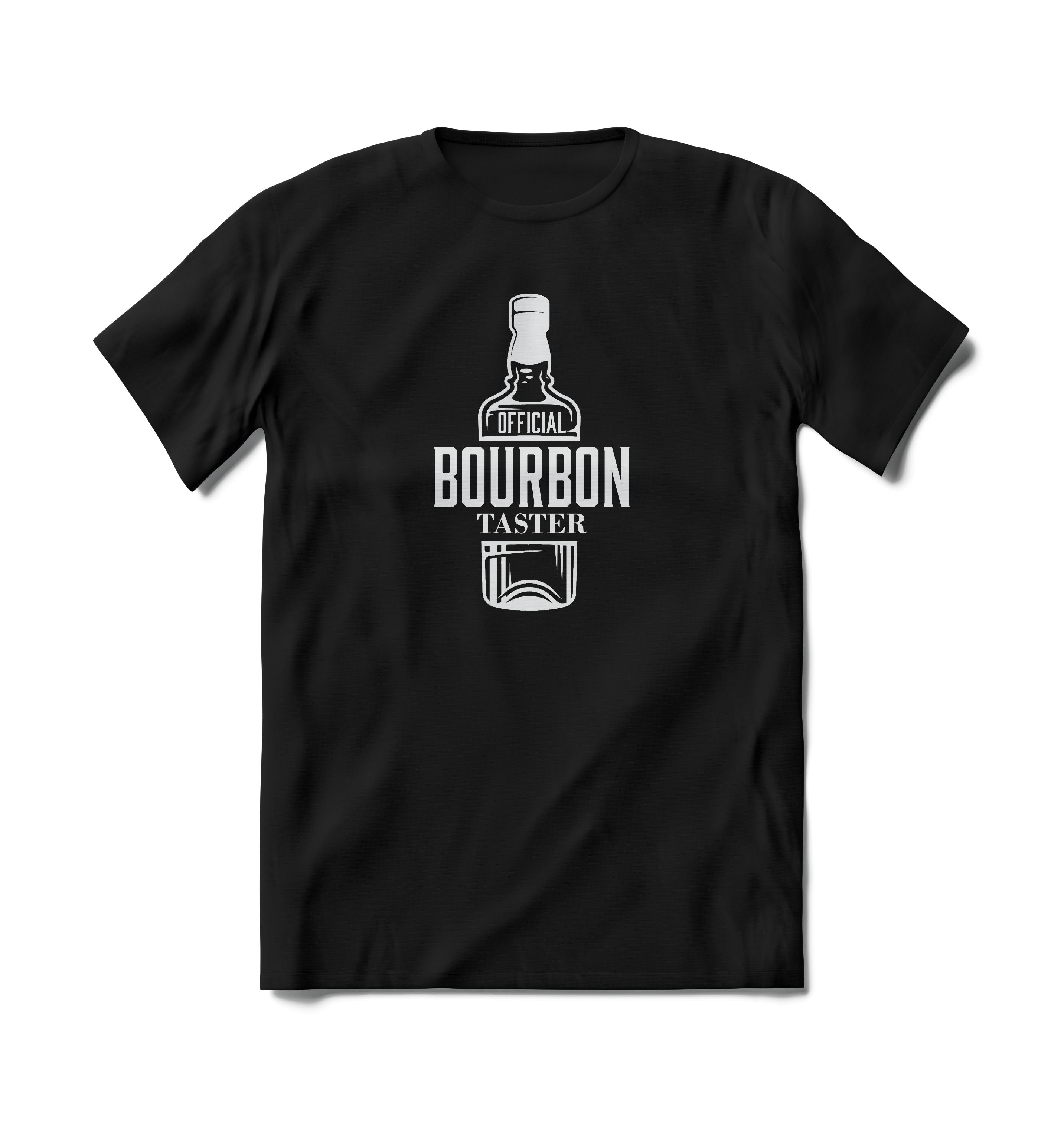 BRIEF INSANITY Official Bourbon Taster Black Short Sleeve T-Shirt