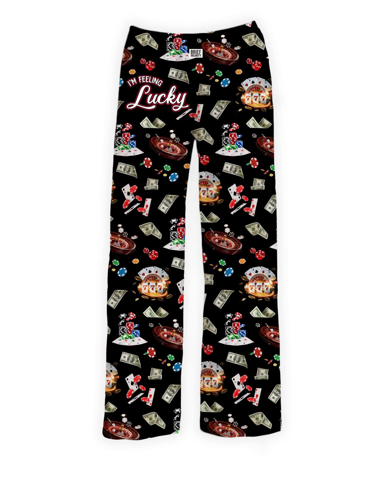 BRIEF INSANITY I'm Feeling Lucky Pajama Lounge Pants