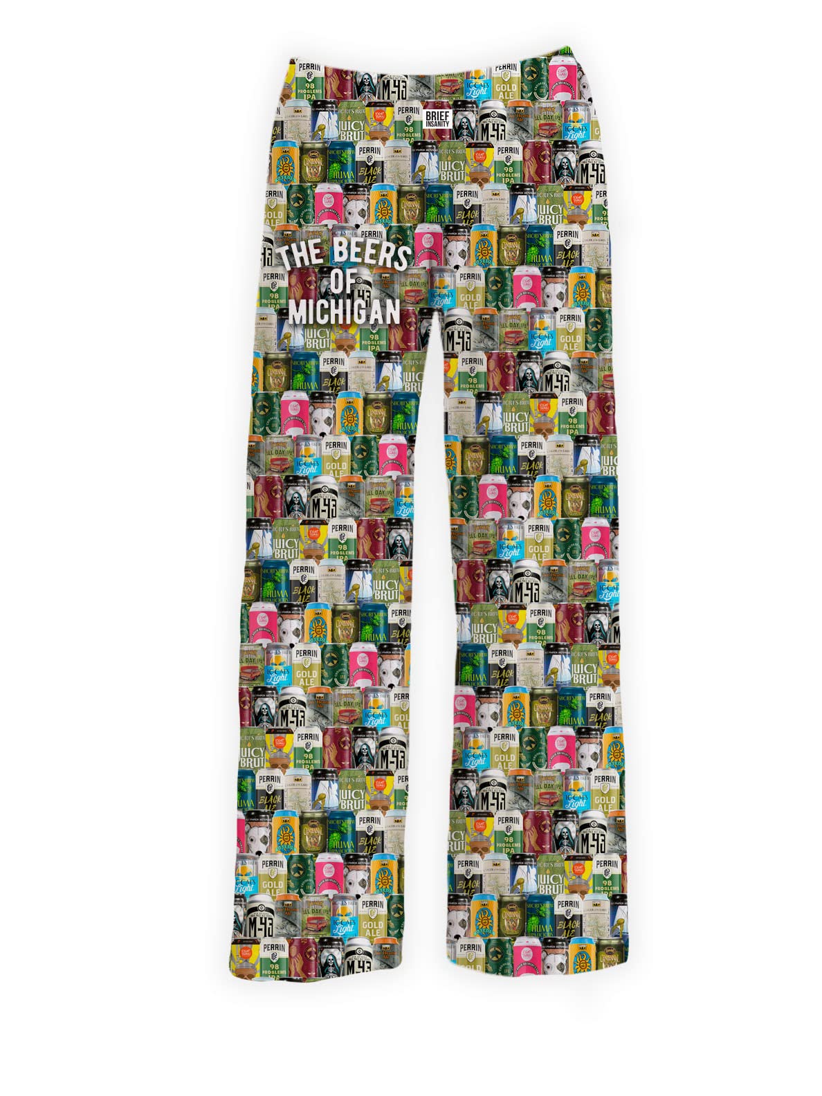 BRIEF INSANITY Beers of Michigan Pajama Pants