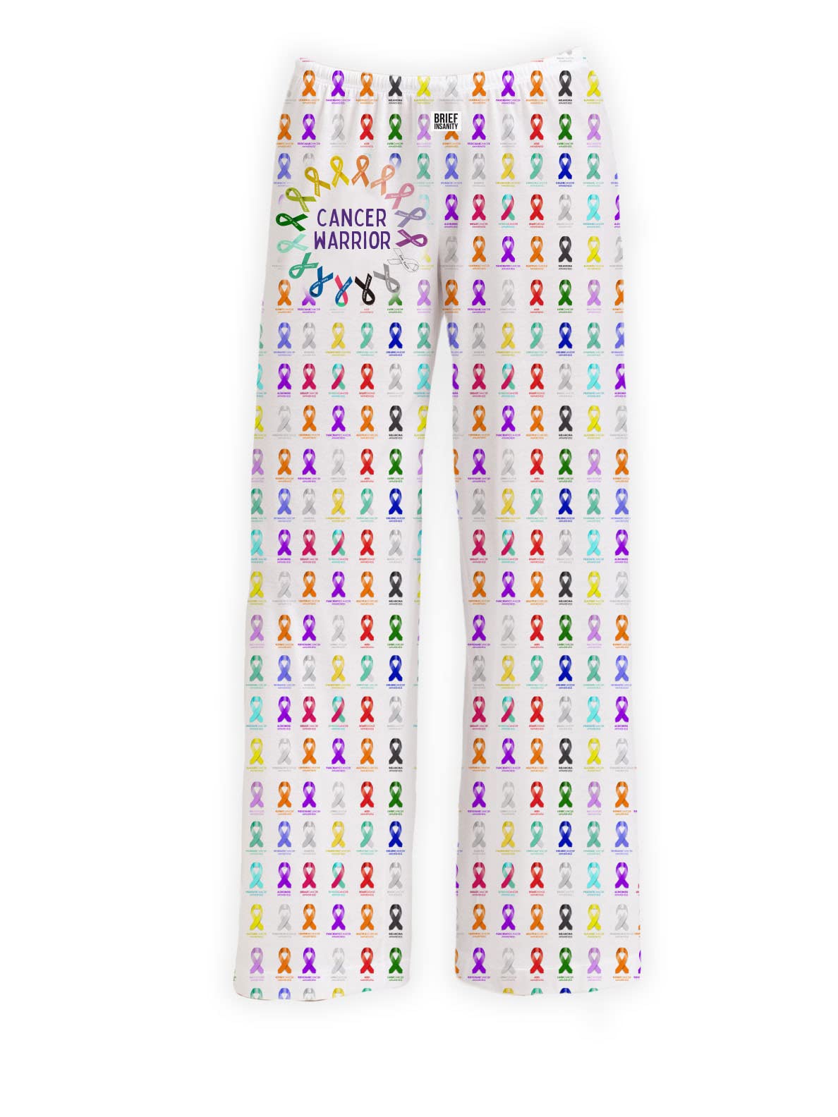 BRIEF INSANITY Cancer Warrior Pajama Pants