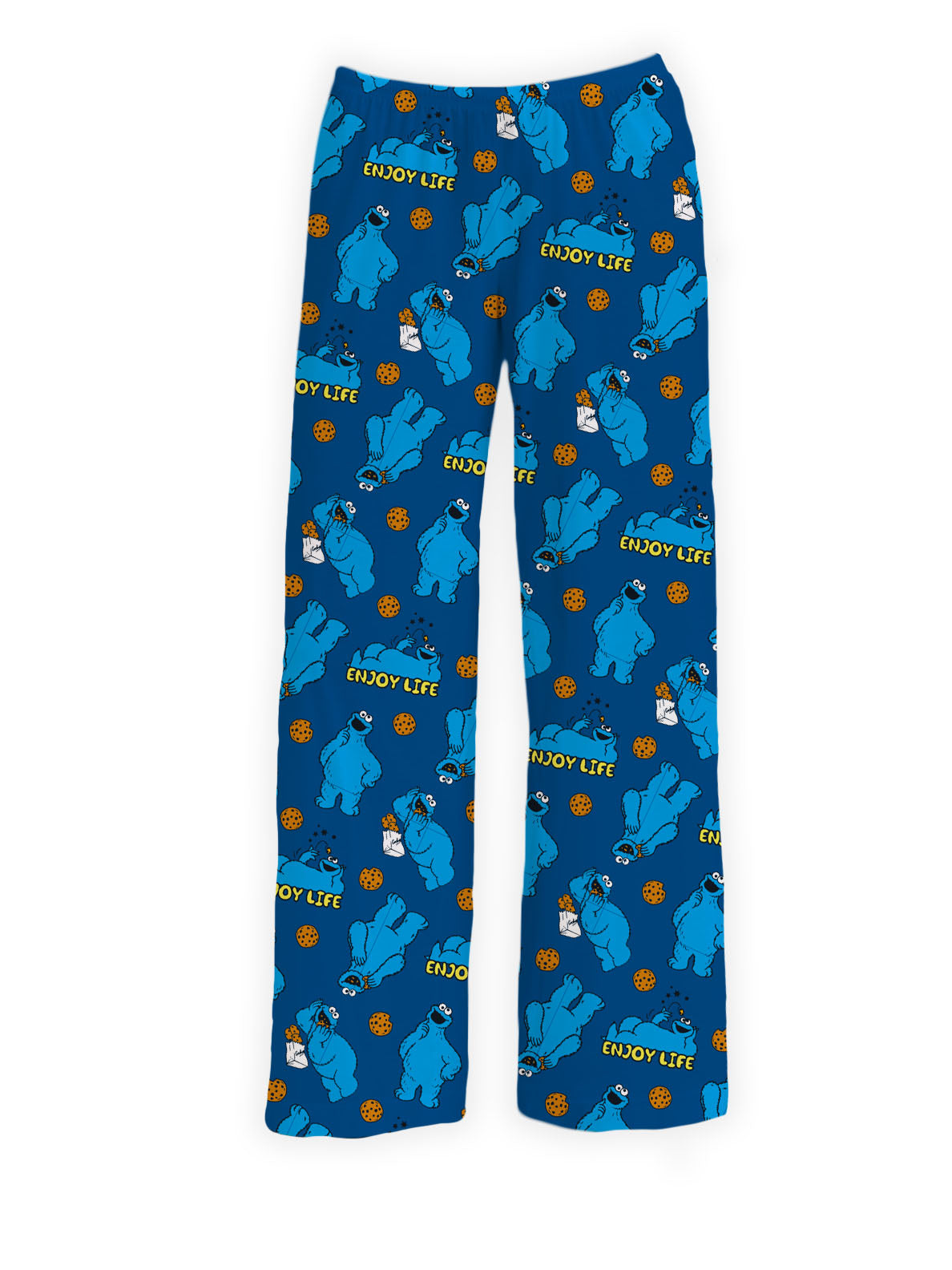 BRIEF INSANITY Cookie Monster Enjoy Life Pajama Lounge Pants