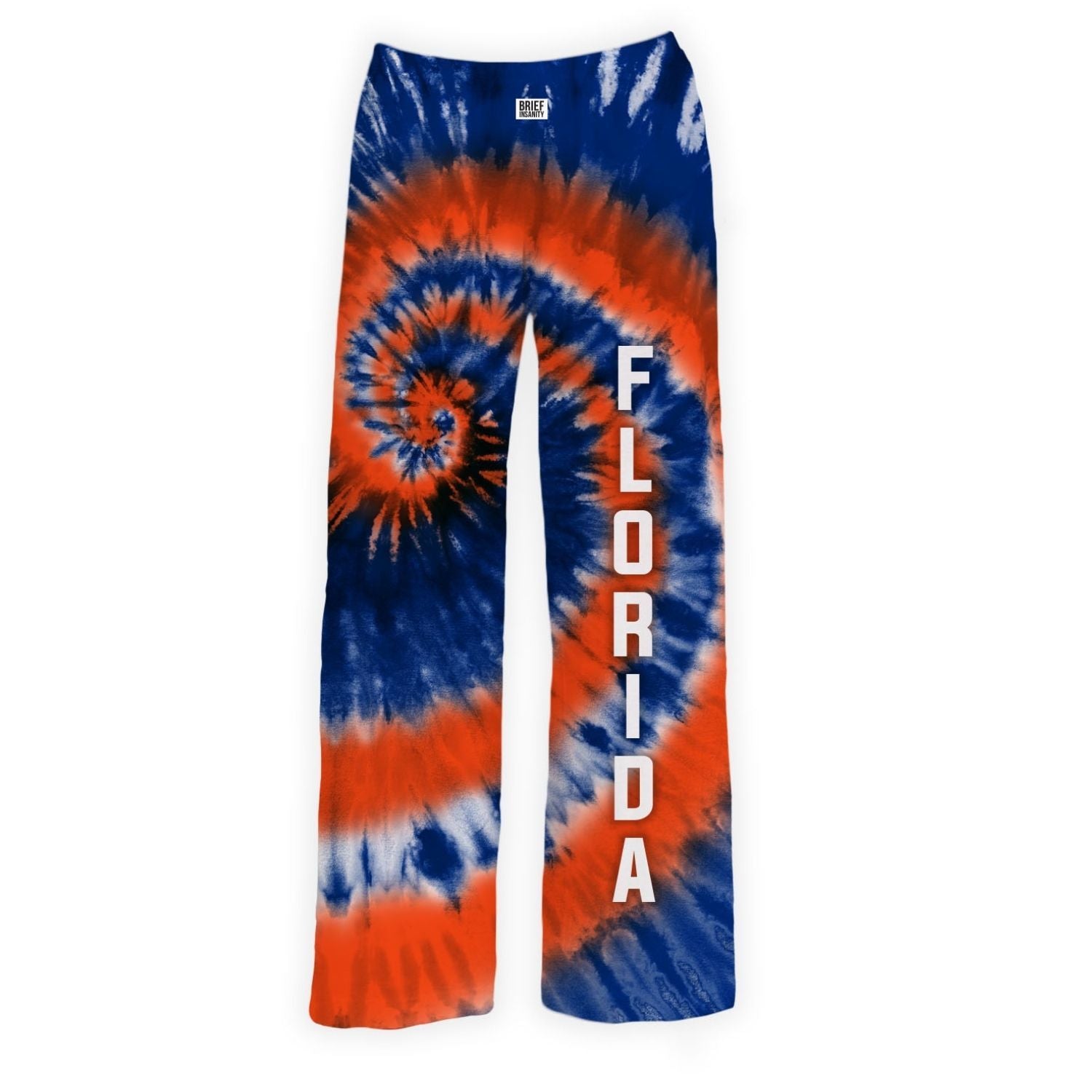 BRIEF INSANITY Florida Tie-Dye Pants Pajama Pants