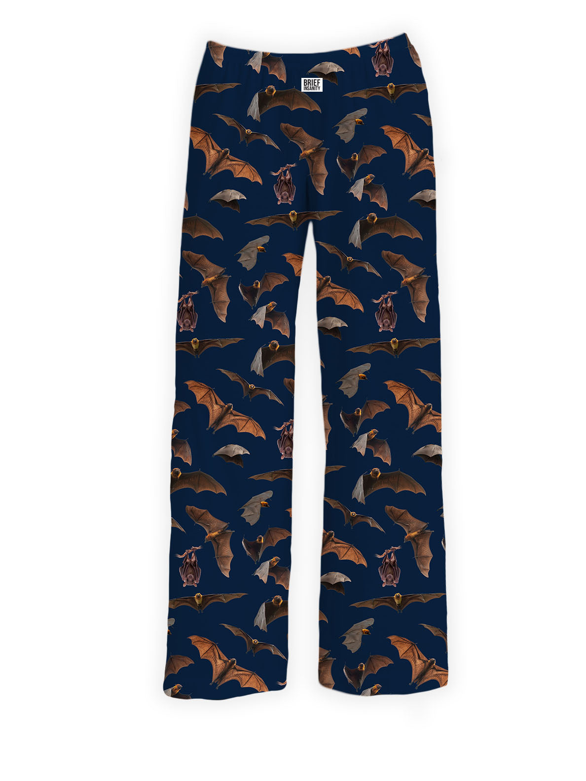 BRIEF INSANITY Bat Pattern Pajama Lounge Pants