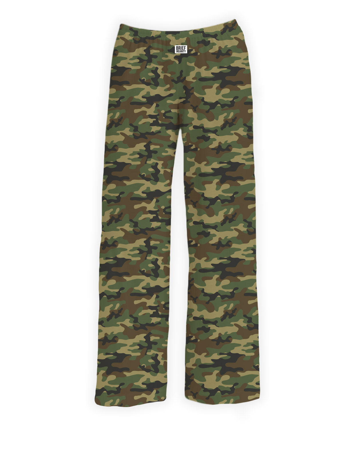 BRIEF INSANITY Camo Pajama Lounge Pants