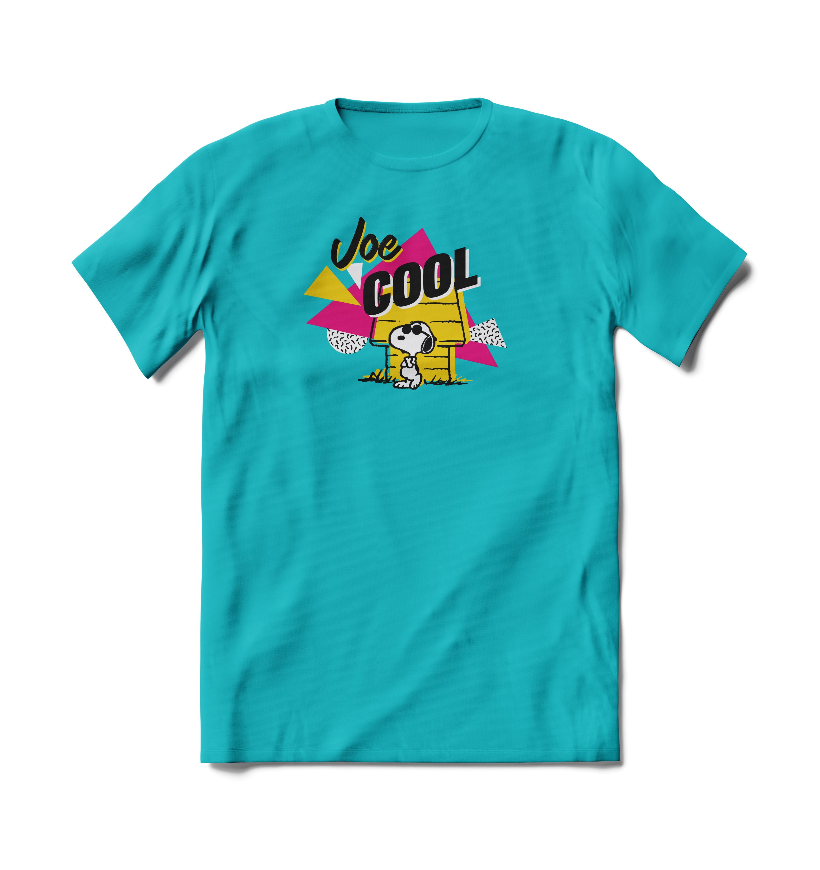 BRIEF INSANITY Peanuts Snoopy Joe Cool Retro Short Sleeve T-Shirt