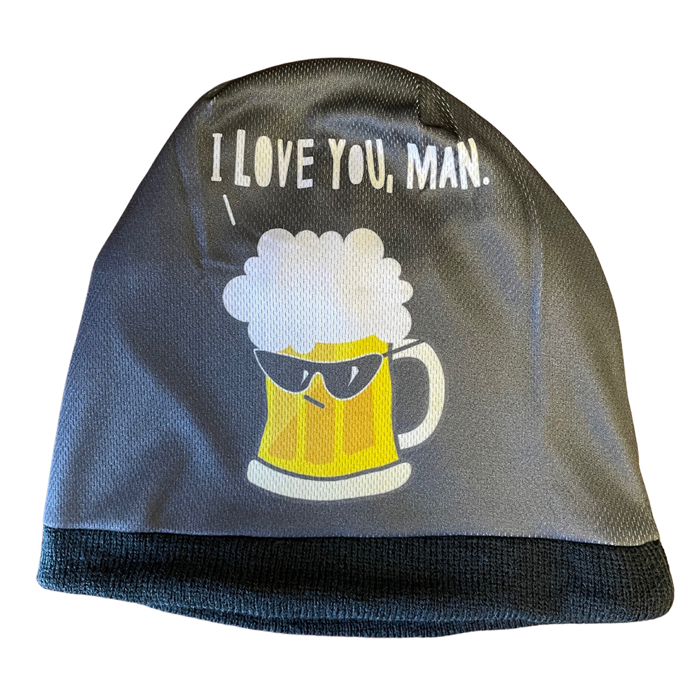 BRIEF INSANITY I LOVE YOU, MAN Adult Beanie