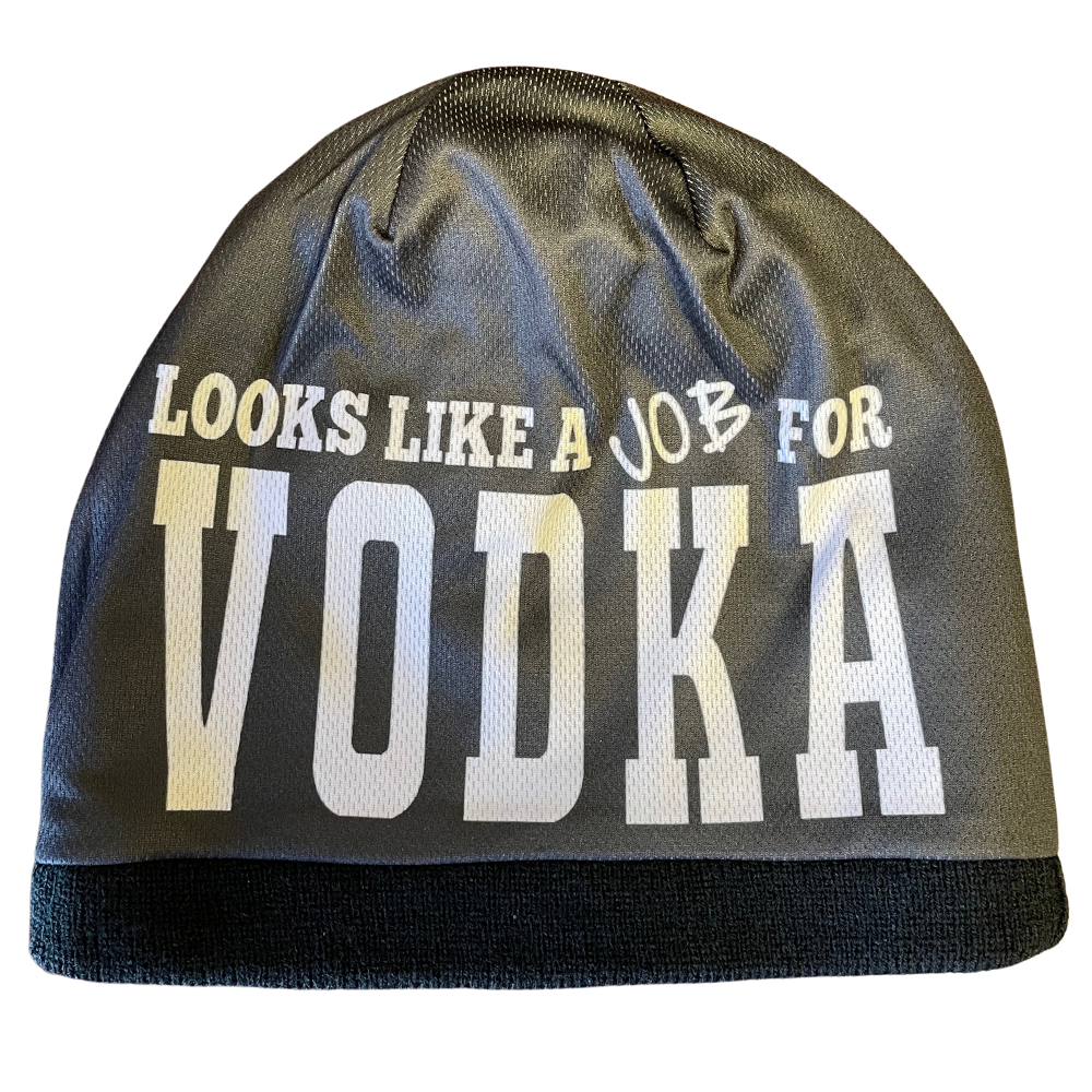 BRIEF INSANITY Looks Like A Job For Vodka Adult Beanie