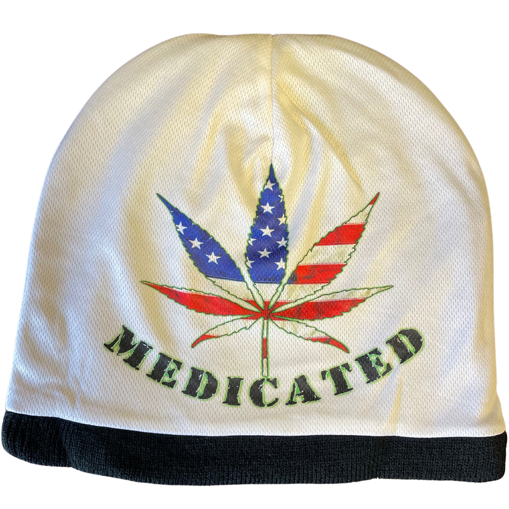 BRIEF INSANITY "MEDICATED" BEANIE