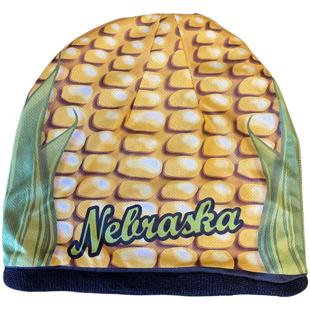 BRIEF INSANITY Nebraska Corn Head Adult Beanie