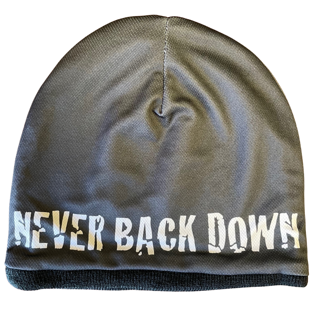 Never Back Down Patriotic Bulldog Beanie